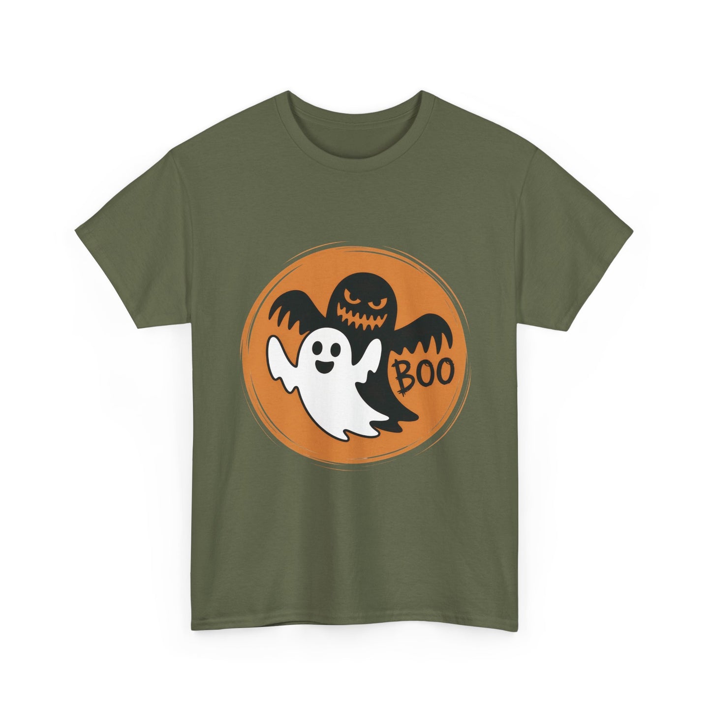 Halloween Ghost Men's T-Shirt, Cute Spooky BOO Tee, Men's Funny Scary Shirt for Men