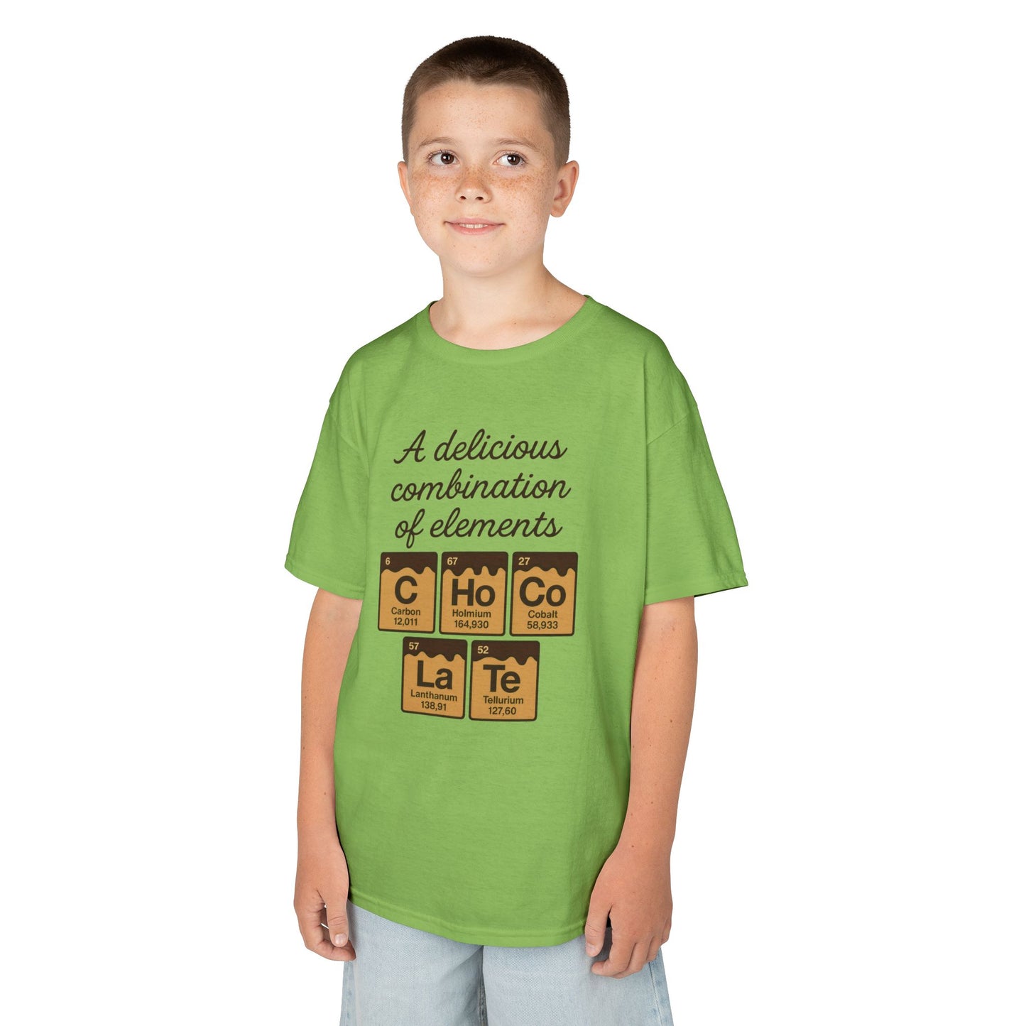 Funny Chocolate Science Young Girl T-Shirt, Choco-LaTe Element Shirt, Sweet Science Gift, Children's Gift, Birthday Party