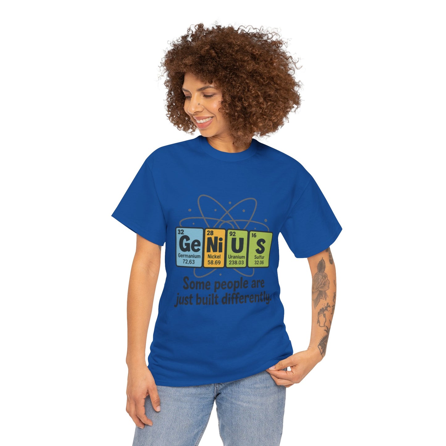 Funny Womens Genius T-Shirt, Periodic Table Nerd Shirt, Science Humor Tee, Gift for Nerds, Science Lovers Gift, Genius Science Tee