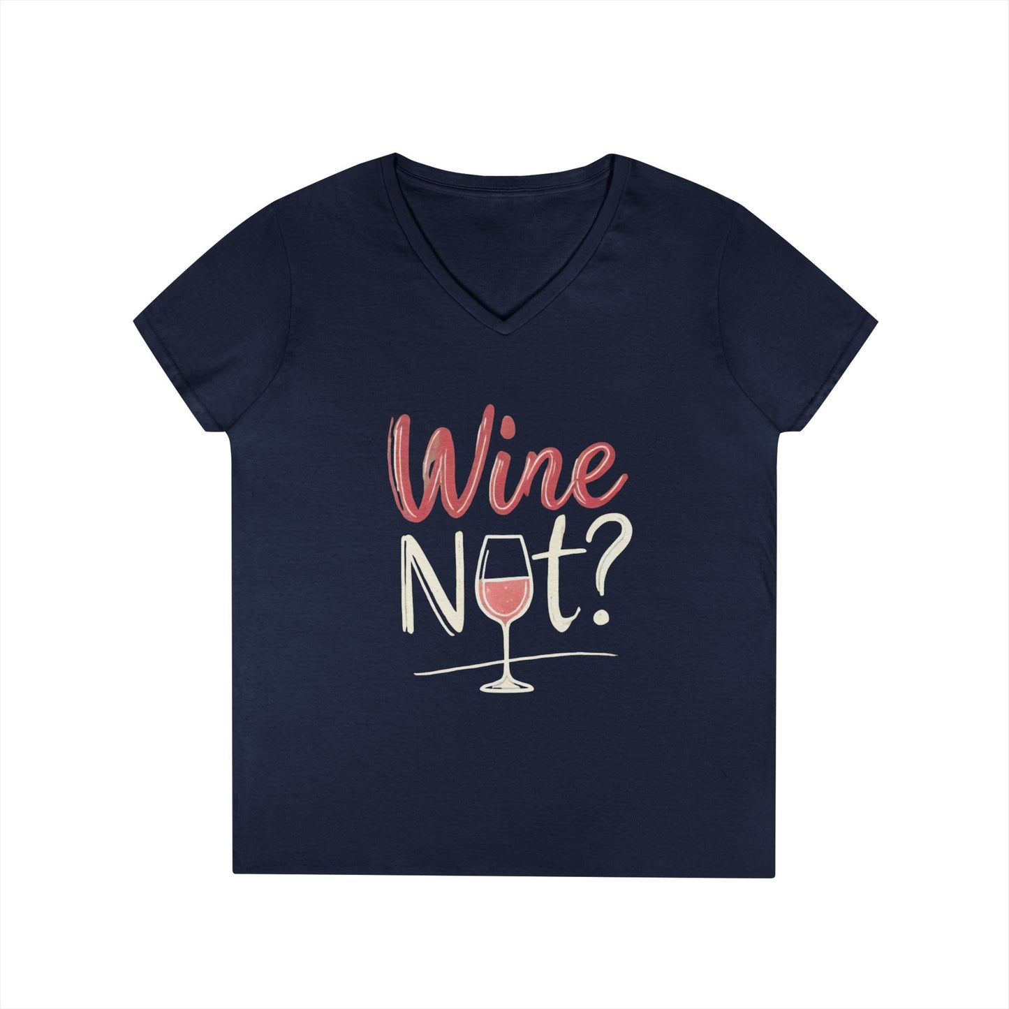 Wine Themed Ladies' V-Neck T-Shirt, Wine Lover Gift, Wine Humor Shirt, Girls Night Party Tee, Wine Pun Graphic Top, Fun Drink Shirt