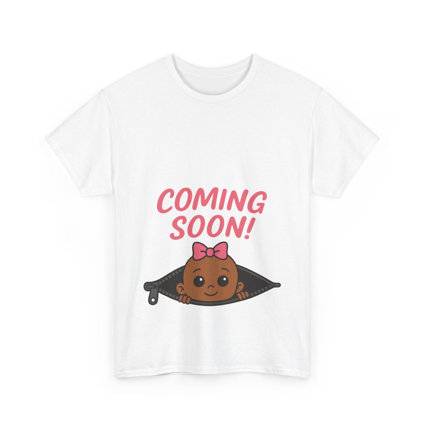 Coming Soon Maternity Tee, Cute Baby Girl Pregnancy Announcement Tee, Funny Expecting Mom Gift, Gender Reveal Tee, Baby Shower Top
