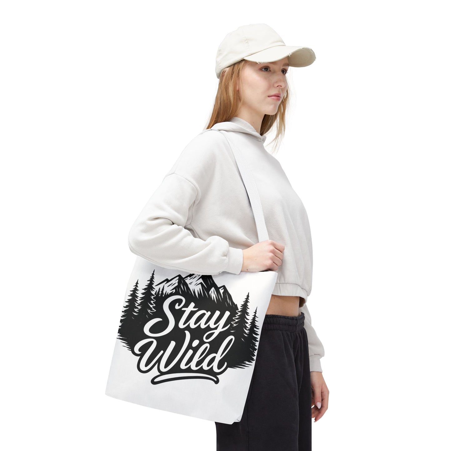 Stay Wild Tote Bag | Eco-friendly Shopping Bag, Adventure Tote, Outdoor Enthusiast Gift, Stylish Carryall, Perfect for Summer Adventures