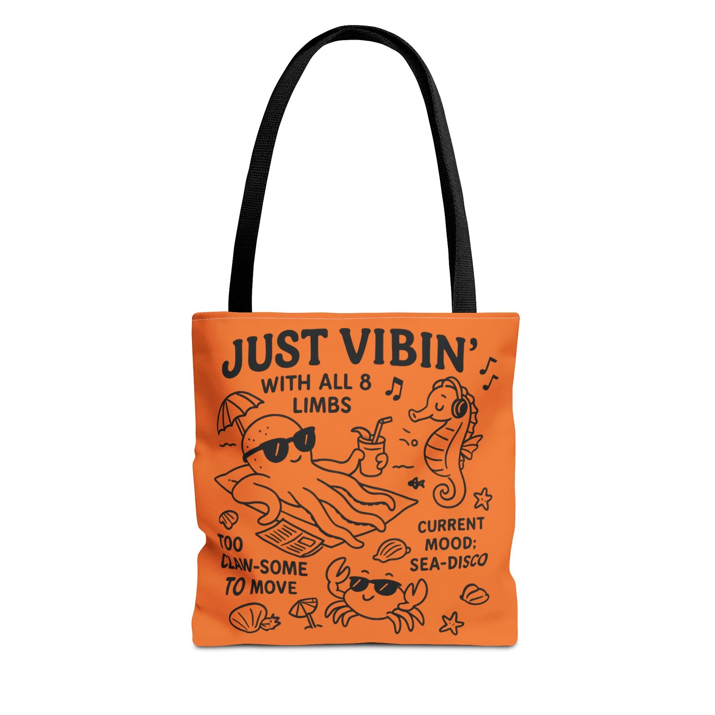 Fun Sea-Themed Tote Bag, Beach Accessories, Summer Vibes, Gift for Ocean Lovers, Reusable Shopping Bag, Cute Beach Tote