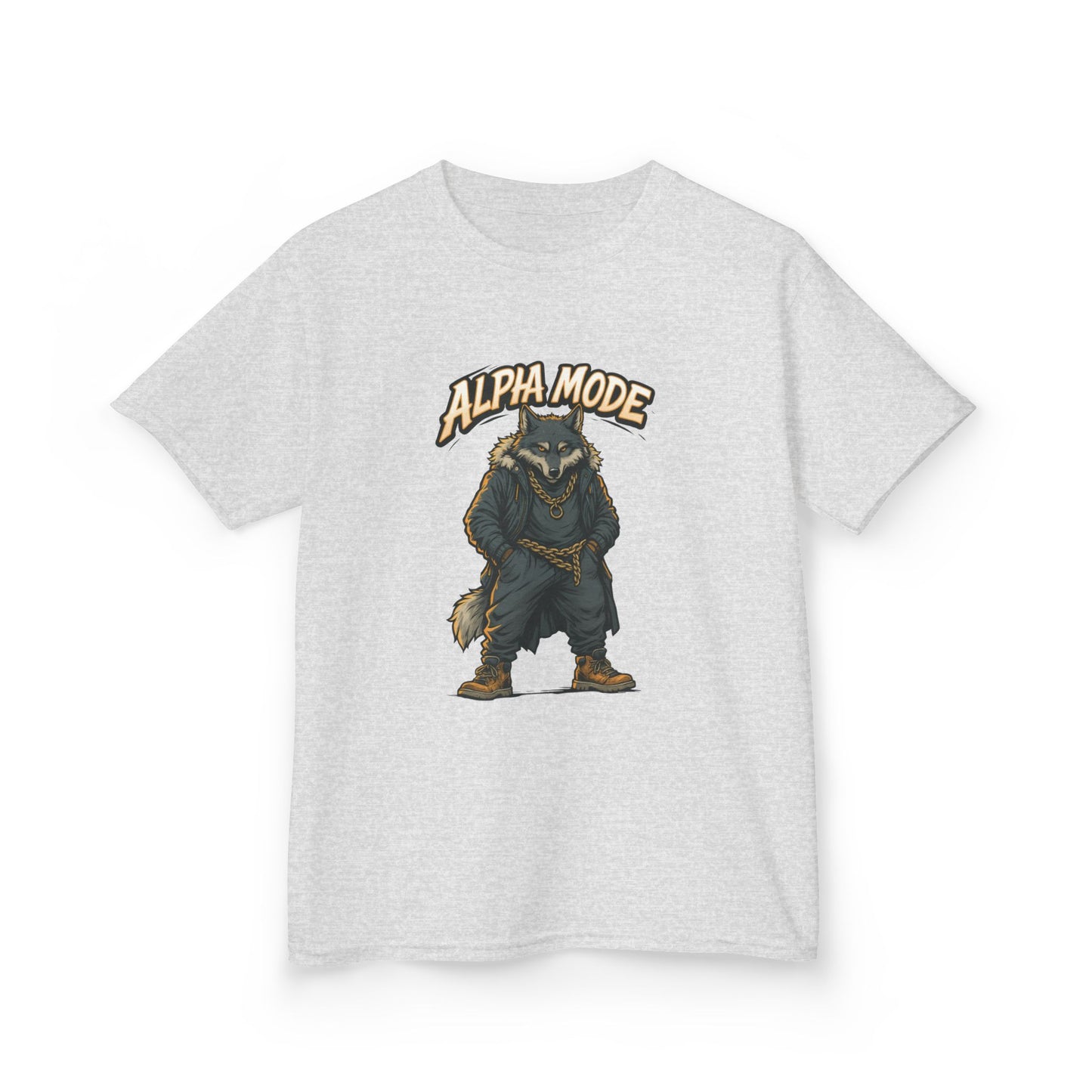 Alpha Mode Teen Wolf Shirt, Cool Youth Graphic Tee, Hip Hop Savage Wolf Tee, Graphic Kids Tee, Alpha Teen Streetwear, Wolf Gift for Teens