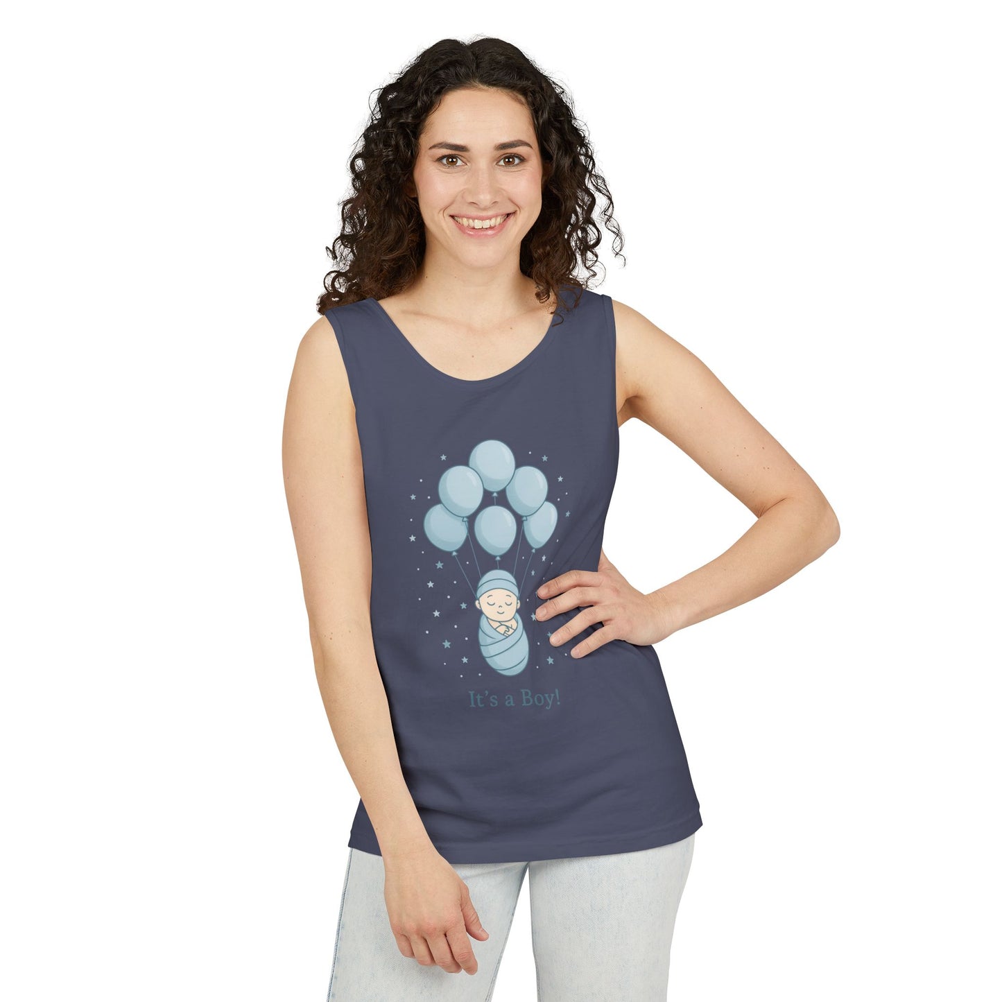 Its a Boy Maternity Tank Top, Baby Boy Pregnancy Announcement Tank, Gender Reveal Mom To Be Gift, Expecting Baby Shower Top