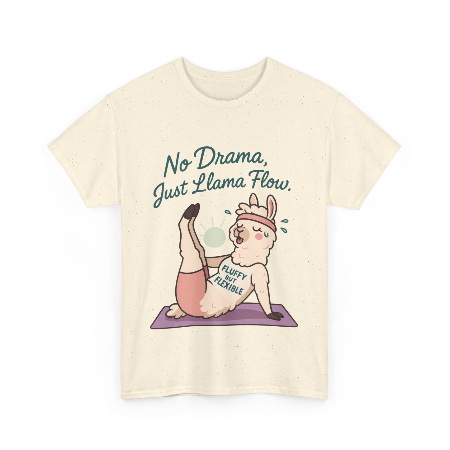 No Drama Llama Yoga Tee, Funny Yoga Llama T-Shirt for Women, Gift for Yoga Lovers, Fun Yoga T-Shirt for Animal Lovers, Humor Shirt
