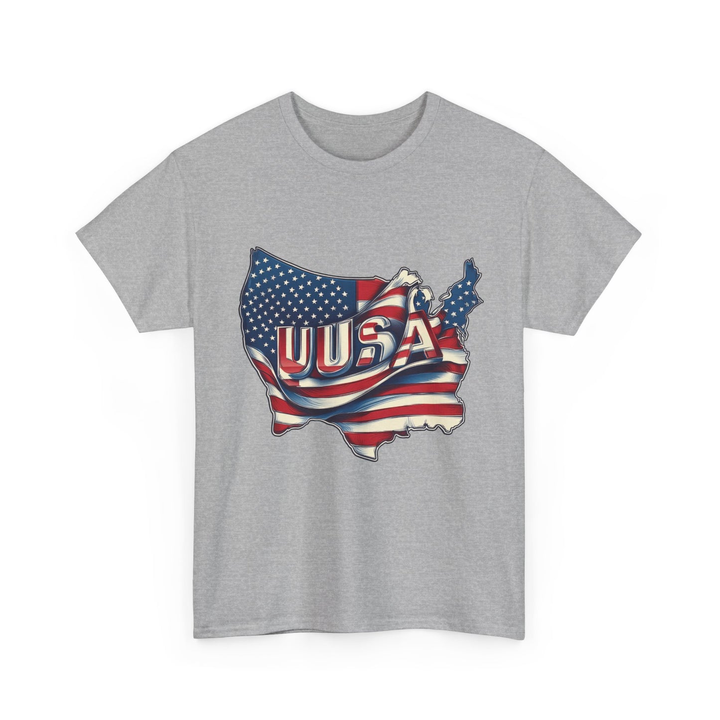 Patriotic Unisex Tee - USA Flag Design, Perfect for Independence Day, 4th of July, Gifts, Casual Wear, Festival