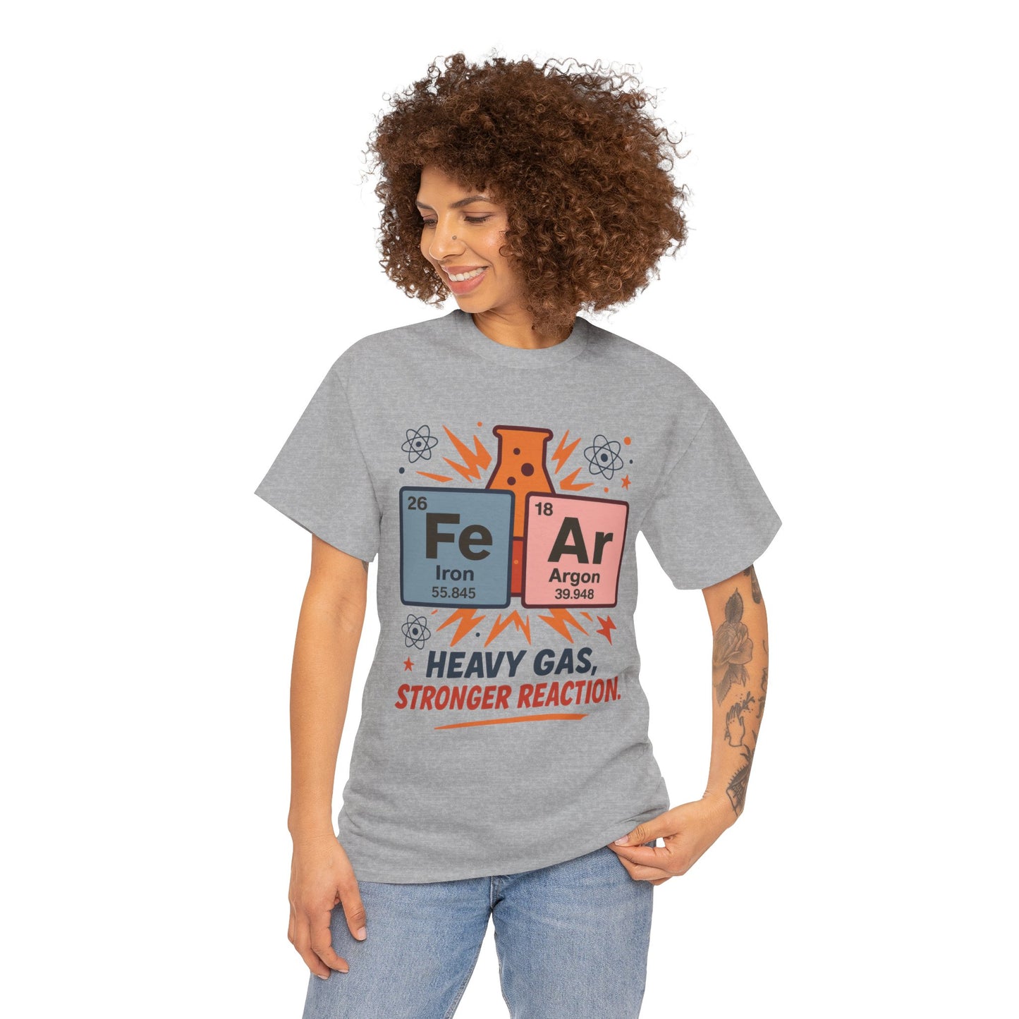 Funny Womens Science T-Shirt, FeAr Element Shirt, Chemistry Tee, Gift for Chemistry Lovers, Elements Table Humorous