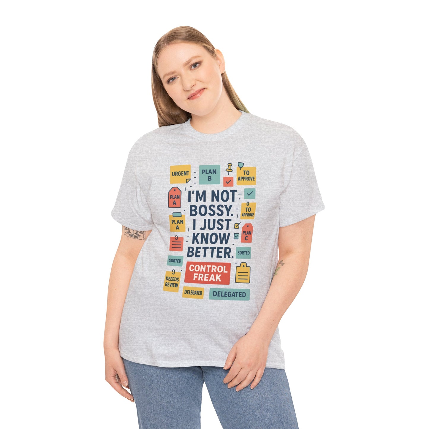 Funny Women's Control Freak T-Shirt, Bold Sarcastic Tee for Her, Funny Women's Cotton T-Shirt for Bossy Friends, Gifts, Self-Expression
