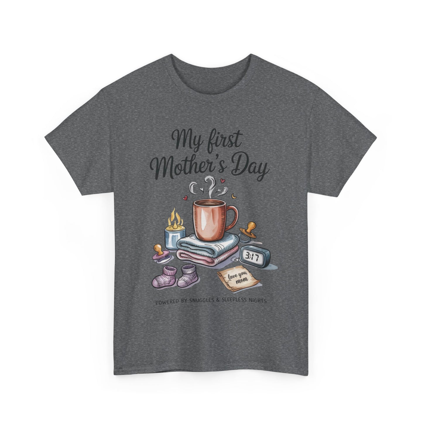 My First Mother's Day Tee, Gift for New Moms, Cute Mother's Day Shirt, Snuggle-Inspired Apparel, Baby Shower Tee