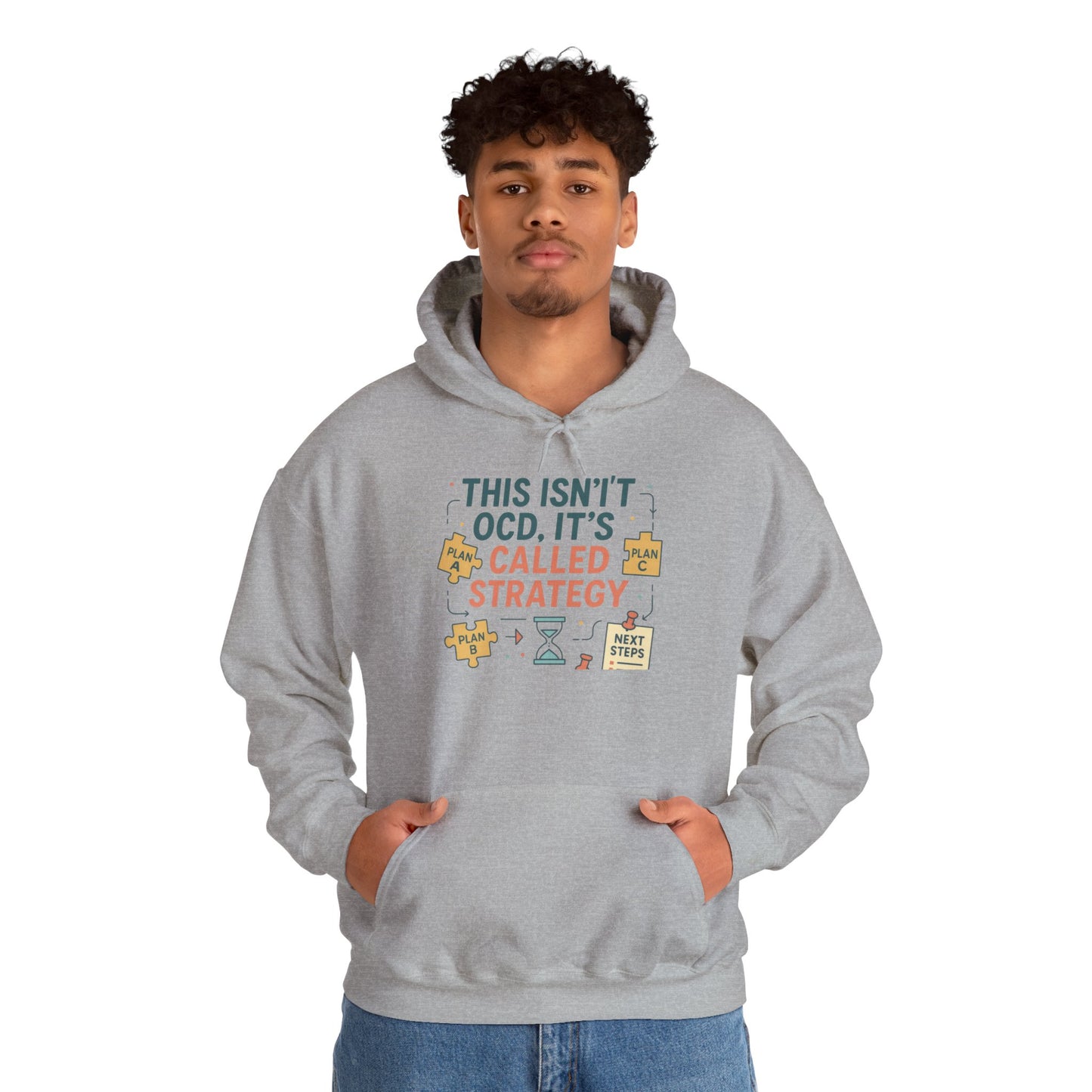 Strategic Humor Hoodie, Unisex Sweatshirt, Gift for Strategists, Funny Hoodie, Planner Gift, Cozy Stylish Sweatshirt, Relaxed Fit Hoody