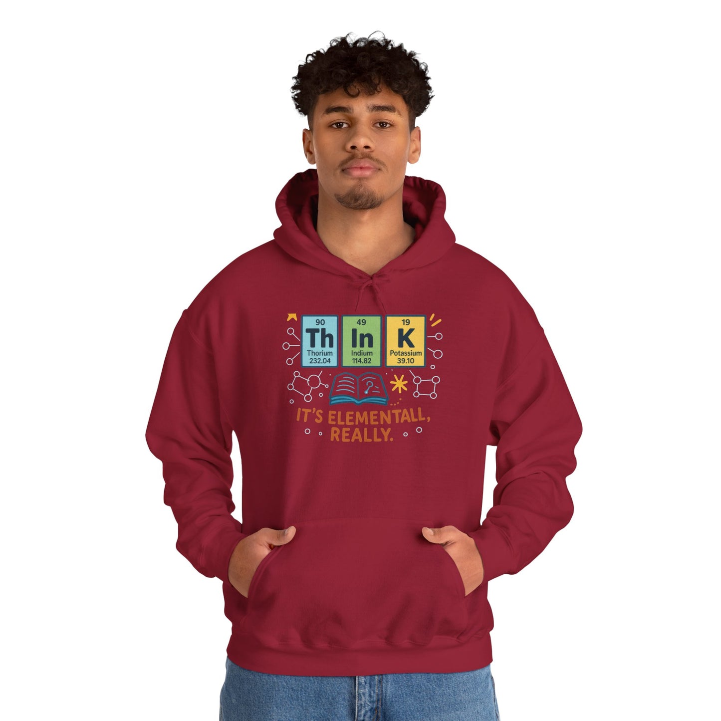 Science Hoodie for Men, Funny Nerd Hoodie, Element of Humor Sweatshirt, Science Lover Gift for Him, Chemistry Lover Gift