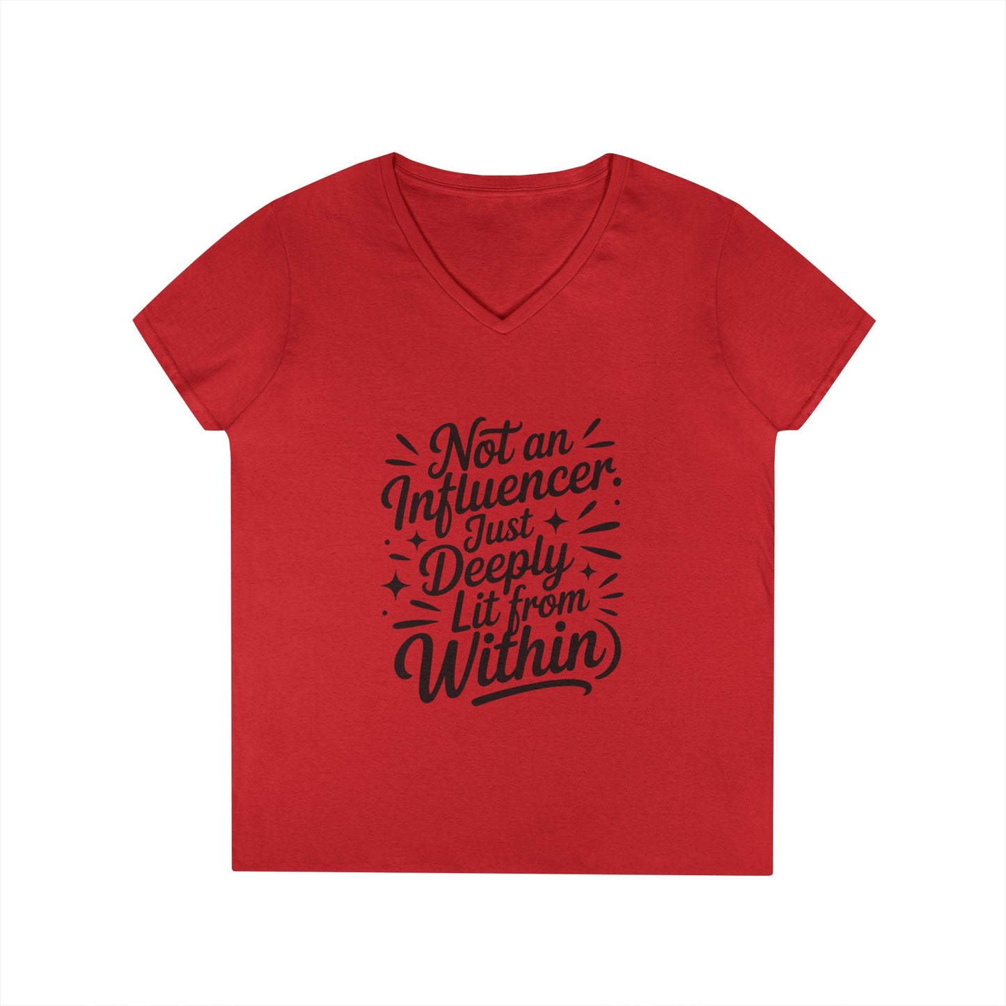 Funny Womens V-Neck Top, Sarcastic Tee, influencer tee, instagram girl tee, witty girl shirt, tiktok fashion, Gym Shirt, Summer Top
