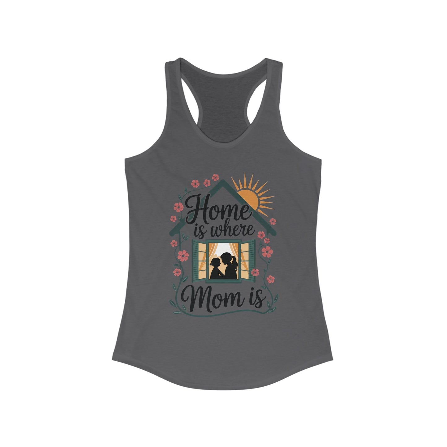 Home Is Where Mom Is Tank, Mother's Day Cotton Tank, Cute Family Gift for Mom, Sentimental Mom Gift, mother's day Gift