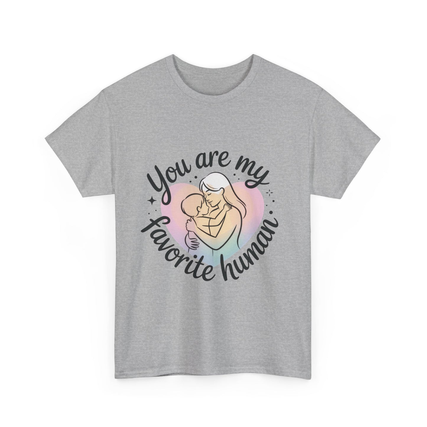 You Are My Favorite Human T-Shirt, Cute Mother and Child Shirt, Gift for Mom or Baby Shower, Mother's Day Gift