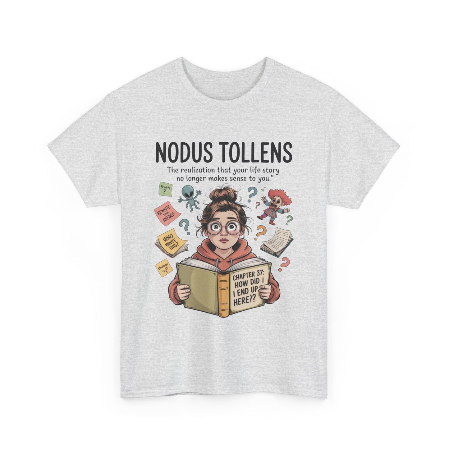 Nodus Tollens Tee, Women's Heavy Cotton Shirt, Latin Words, Moods & Modes, Self-Awareness, Personal Development