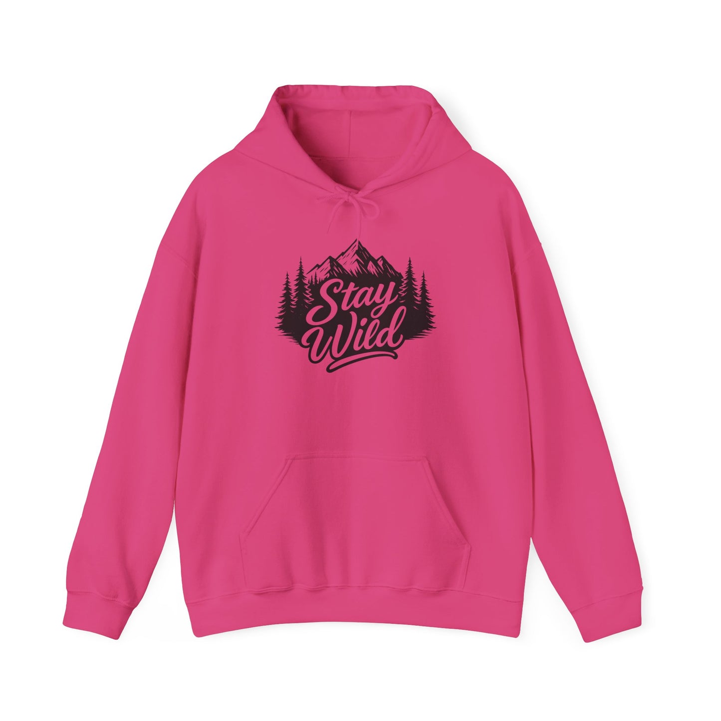 Stay Wild Hoodie, Nature Lover Unisex Pullover, Mountain Adventure Hiking Sweatshirt, Outdoorsy Gift for Him Her