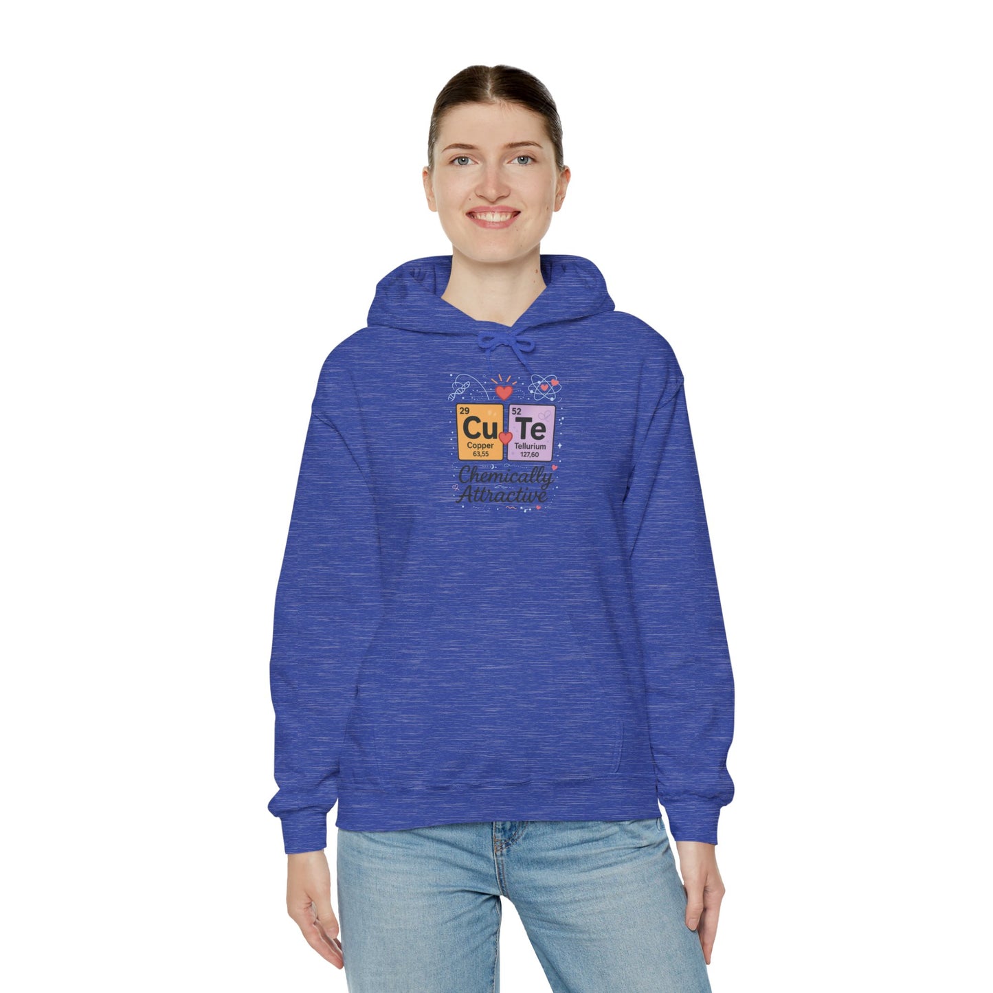Cute Chemistry Hoodie for Women, CuTe Periodic Table Sweatshirt, Chemically Attractive Science Gift for Her, Great for Birthdays & Holidays
