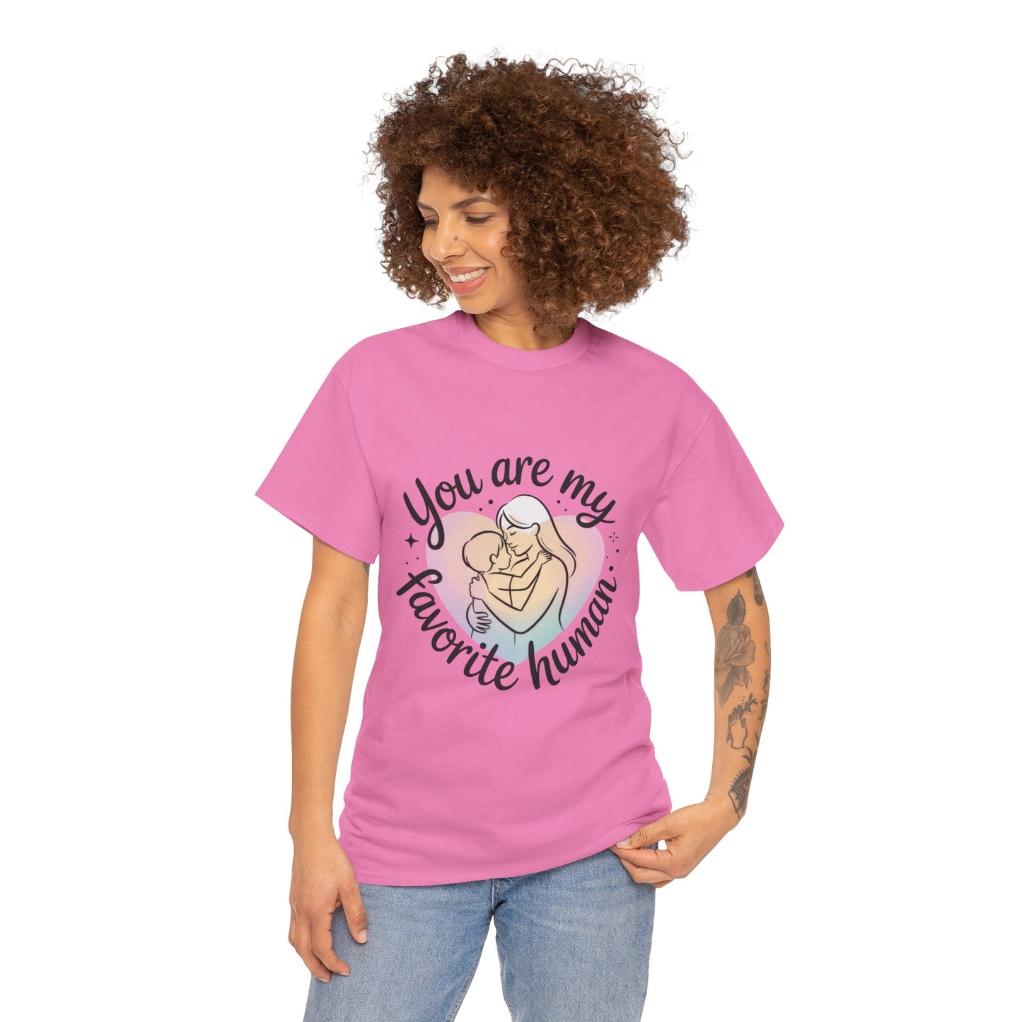 You Are My Favorite Human T-Shirt, Cute Mother and Child Shirt, Gift for Mom or Baby Shower, Mother's Day Gift
