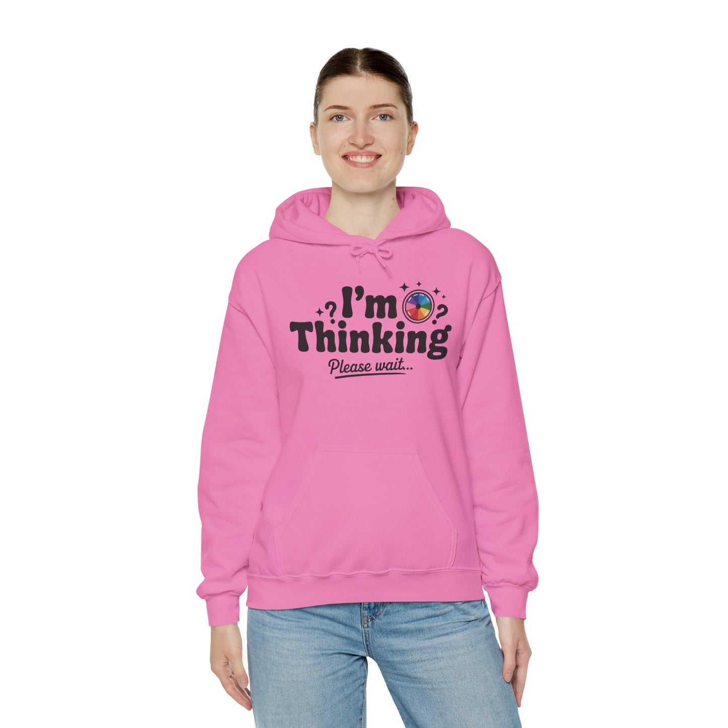 Playful Thinking Womens Hooded Sweatshirt, Womens Hoodie, Brainstorming Buddy, Thoughtful Gift, Cute Geeky Gift for Introverts, Programmers