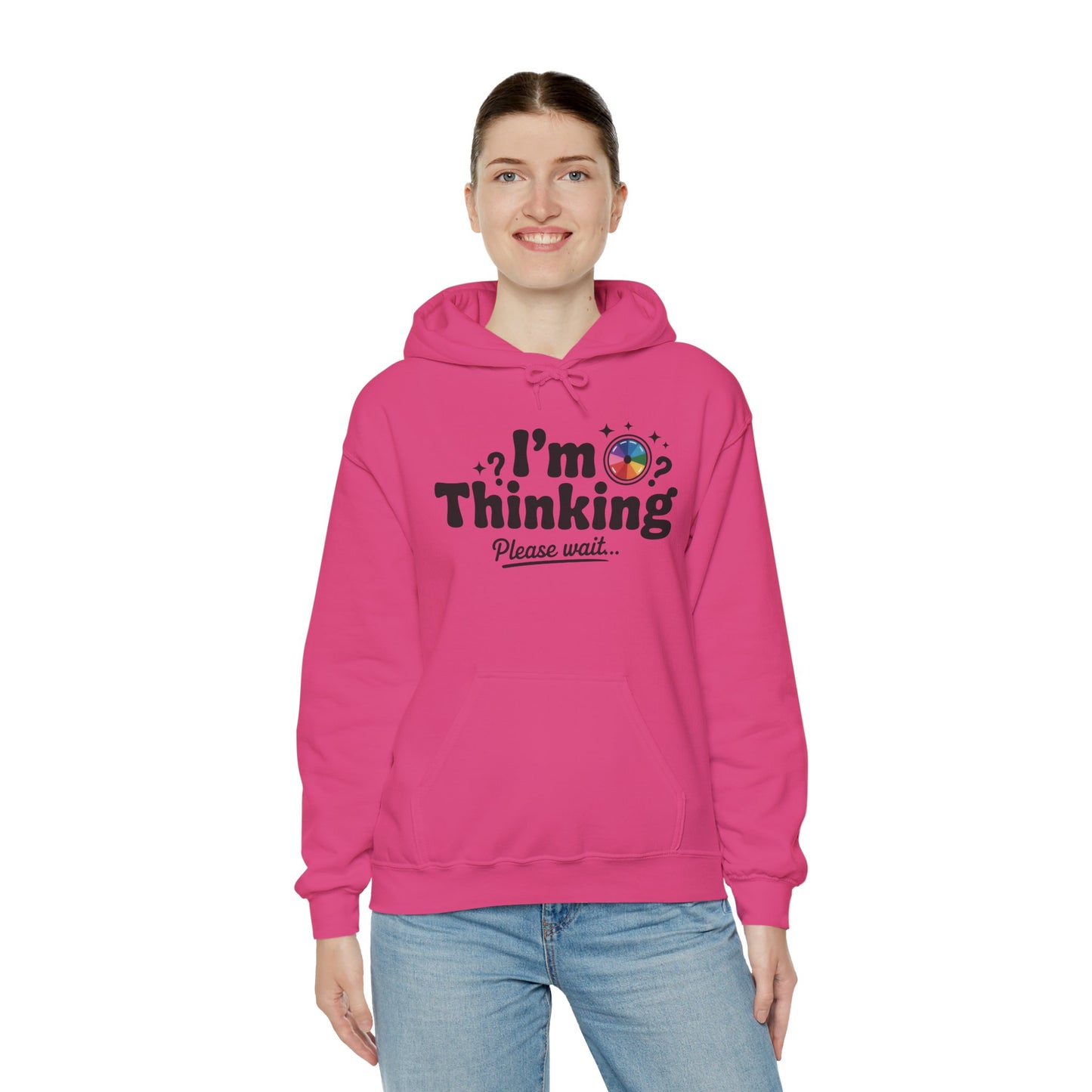 Playful Thinking Womens Hooded Sweatshirt, Womens Hoodie, Brainstorming Buddy, Thoughtful Gift, Cute Geeky Gift for Introverts, Programmers