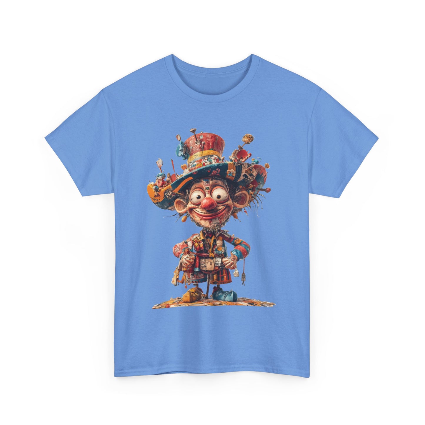 Colorful Clown T-Shirt, Funny Circus Character Graphic Tee, Whimsical Comic Style Shirt for Humor Lovers, Comedy Tee
