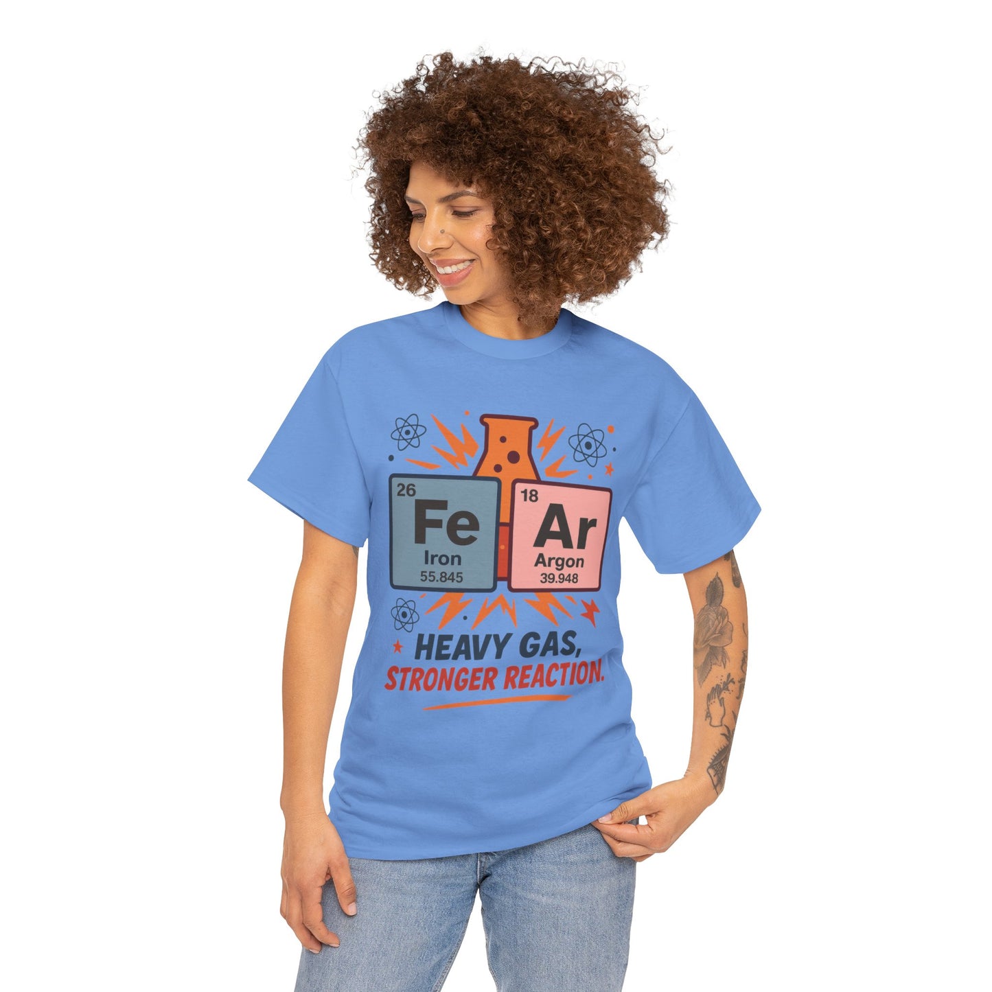 Funny Womens Science T-Shirt, FeAr Element Shirt, Chemistry Tee, Gift for Chemistry Lovers, Elements Table Humorous