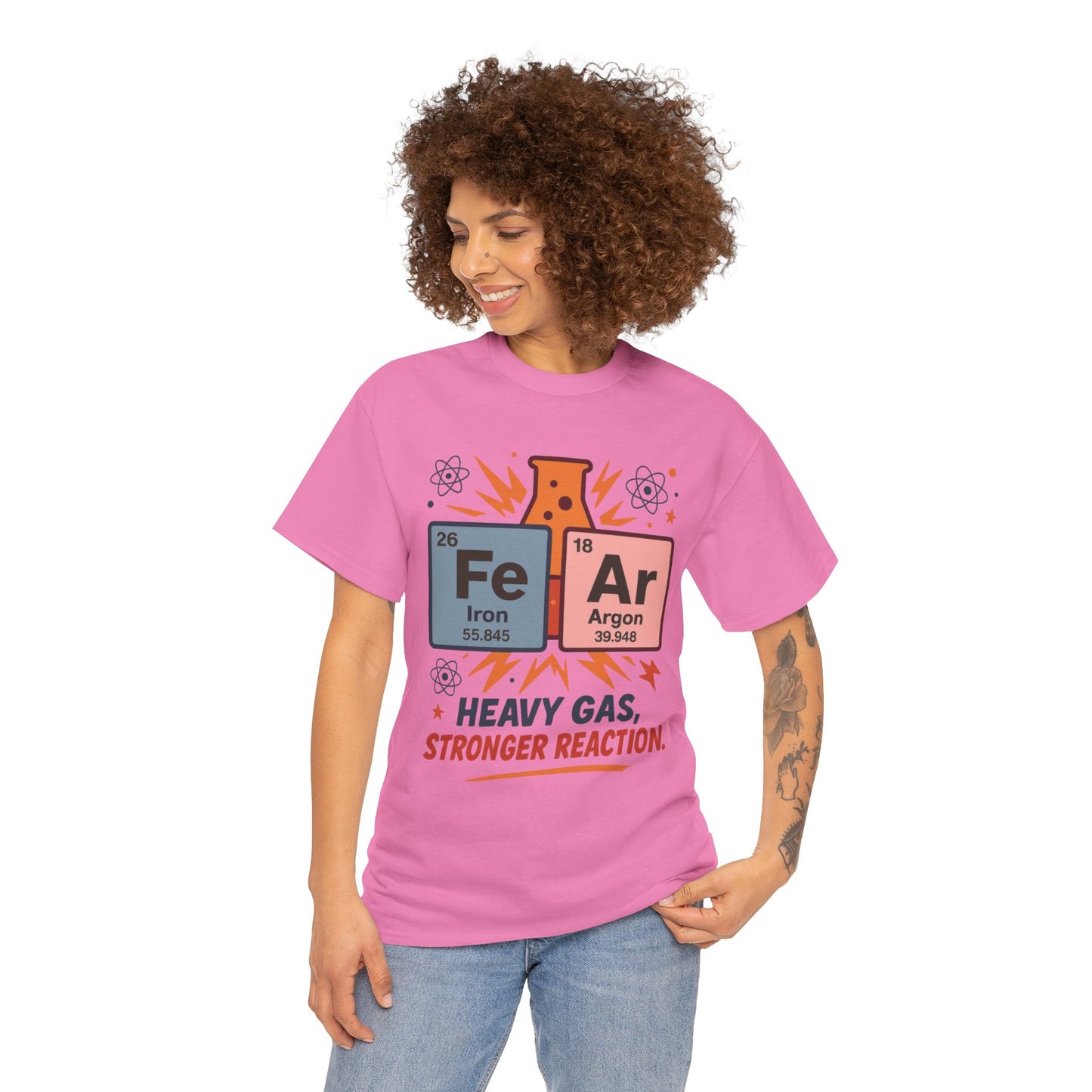 Funny Womens Science T-Shirt, FeAr Element Shirt, Chemistry Tee, Gift for Chemistry Lovers, Elements Table Humorous