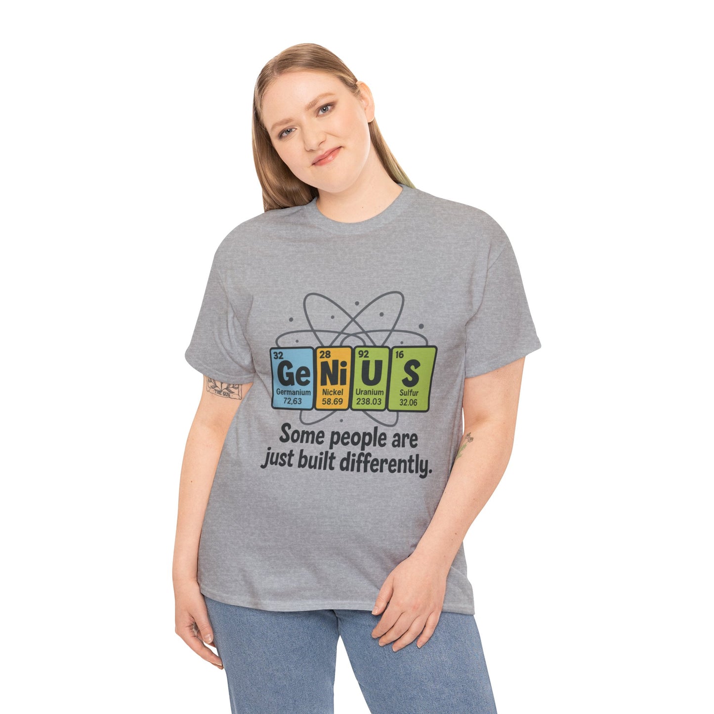 Funny Womens Genius T-Shirt, Periodic Table Nerd Shirt, Science Humor Tee, Gift for Nerds, Science Lovers Gift, Genius Science Tee