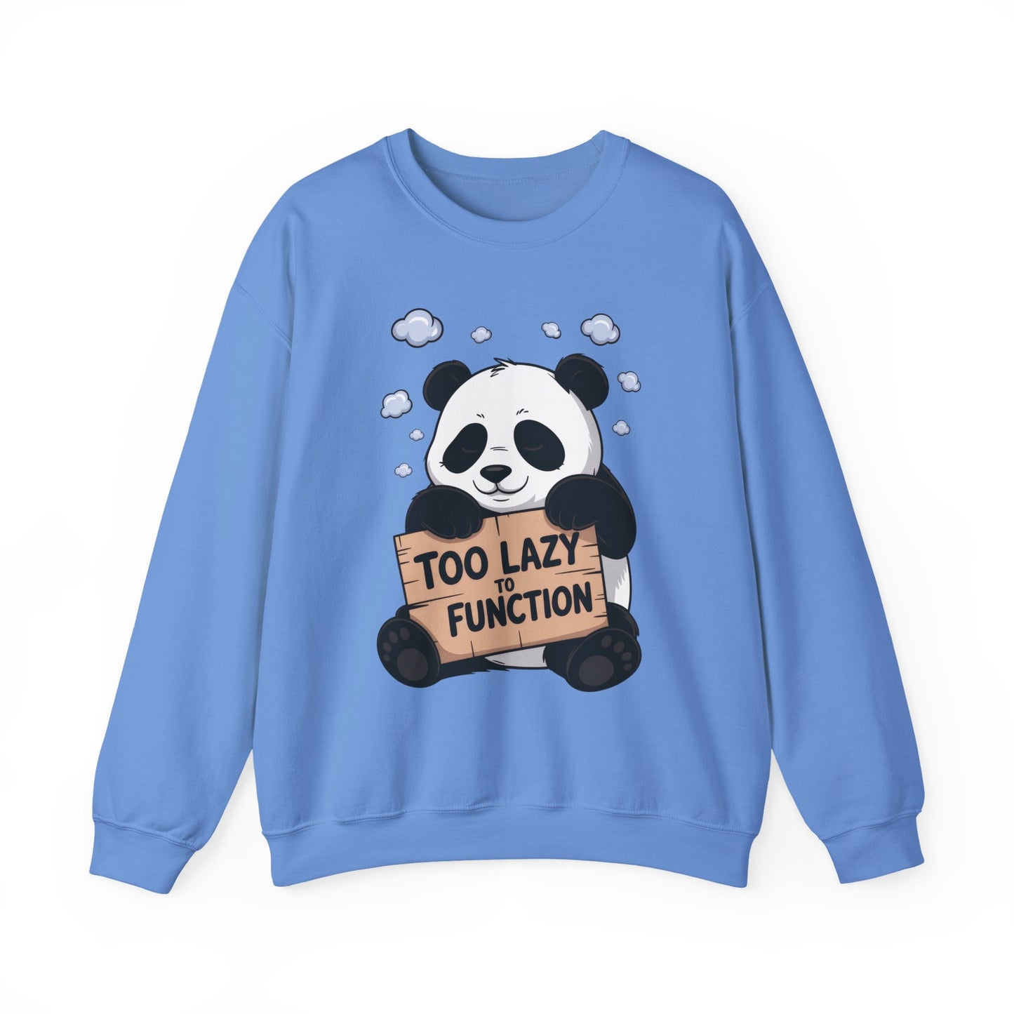 Panda Lazy Crewneck Sweatshirt - Funny Gift for Relaxation, Cute Animal Apparel for Cozy Days, Perfect for Fall and Winter