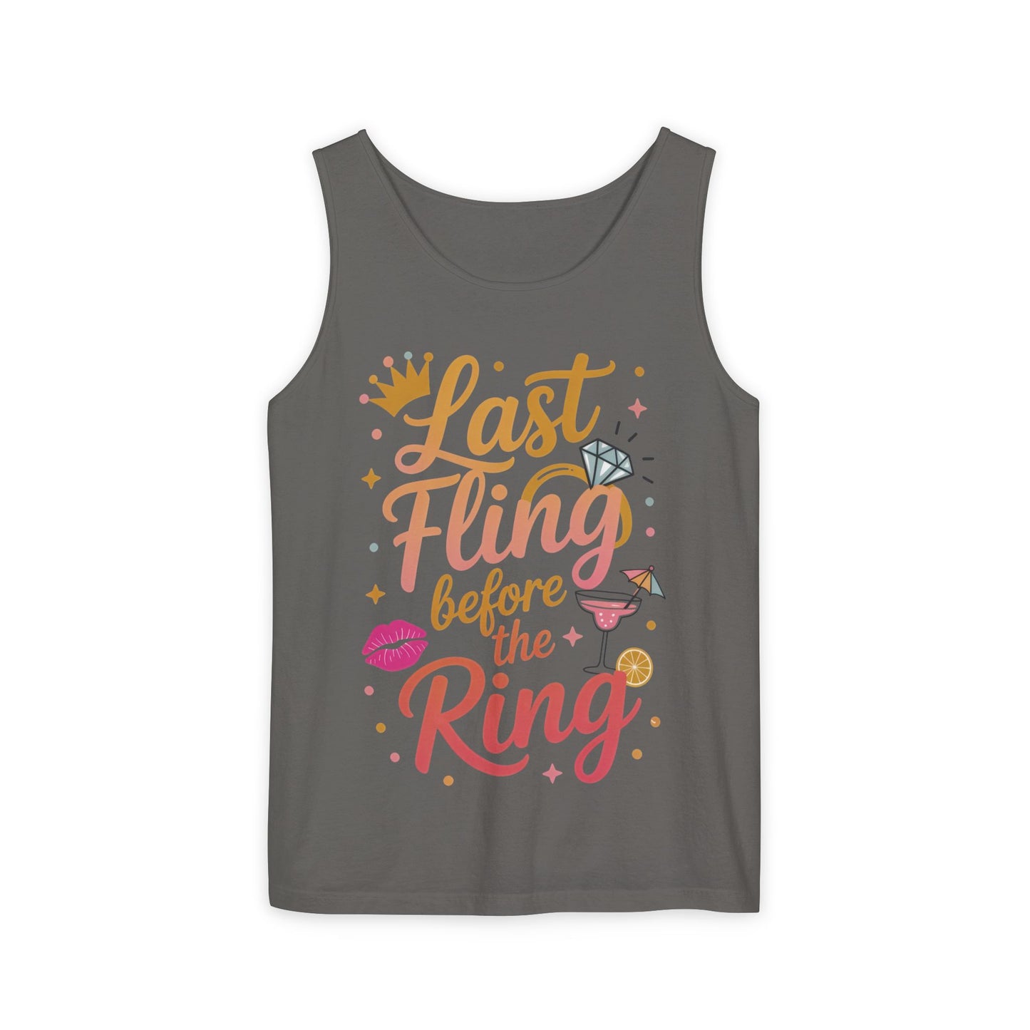 Last Fling Before the Ring T-Shirt, Bachelorette Party Tee, Bridesmaid Wedding Tee, Hen Party Shirts, Bridal Shower, Bridesmaids Gift
