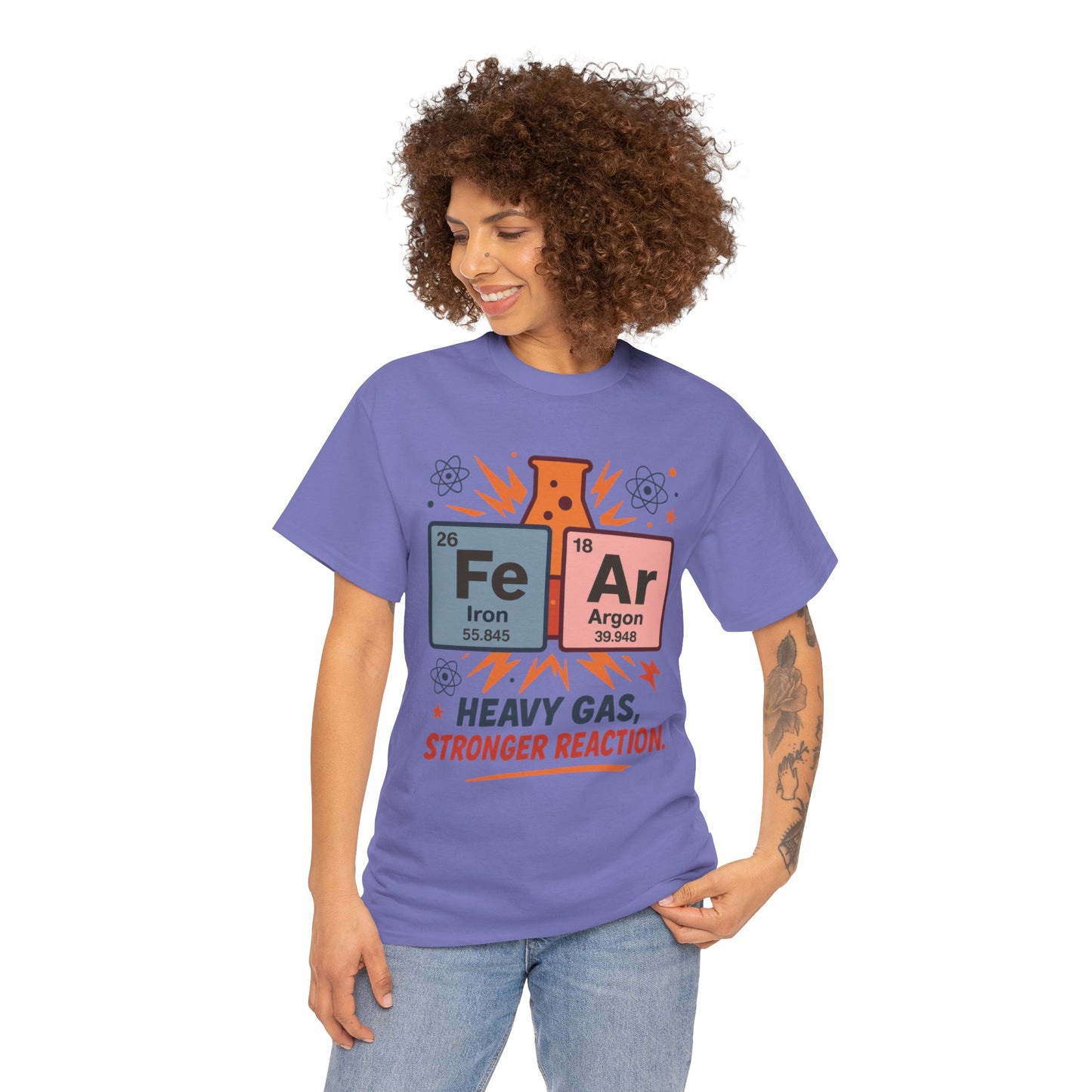 Funny Womens Science T-Shirt, FeAr Element Shirt, Chemistry Tee, Gift for Chemistry Lovers, Elements Table Humorous