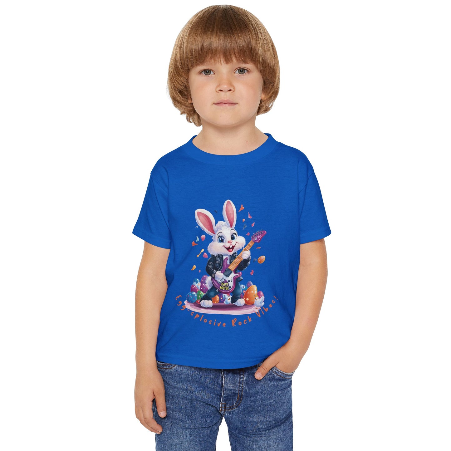 Rockin' Bunny Toddler T-Shirt: Fun Easter Apparel, Kids Rock Tee, Toddler Birthday Gift, Cute Bunny Design