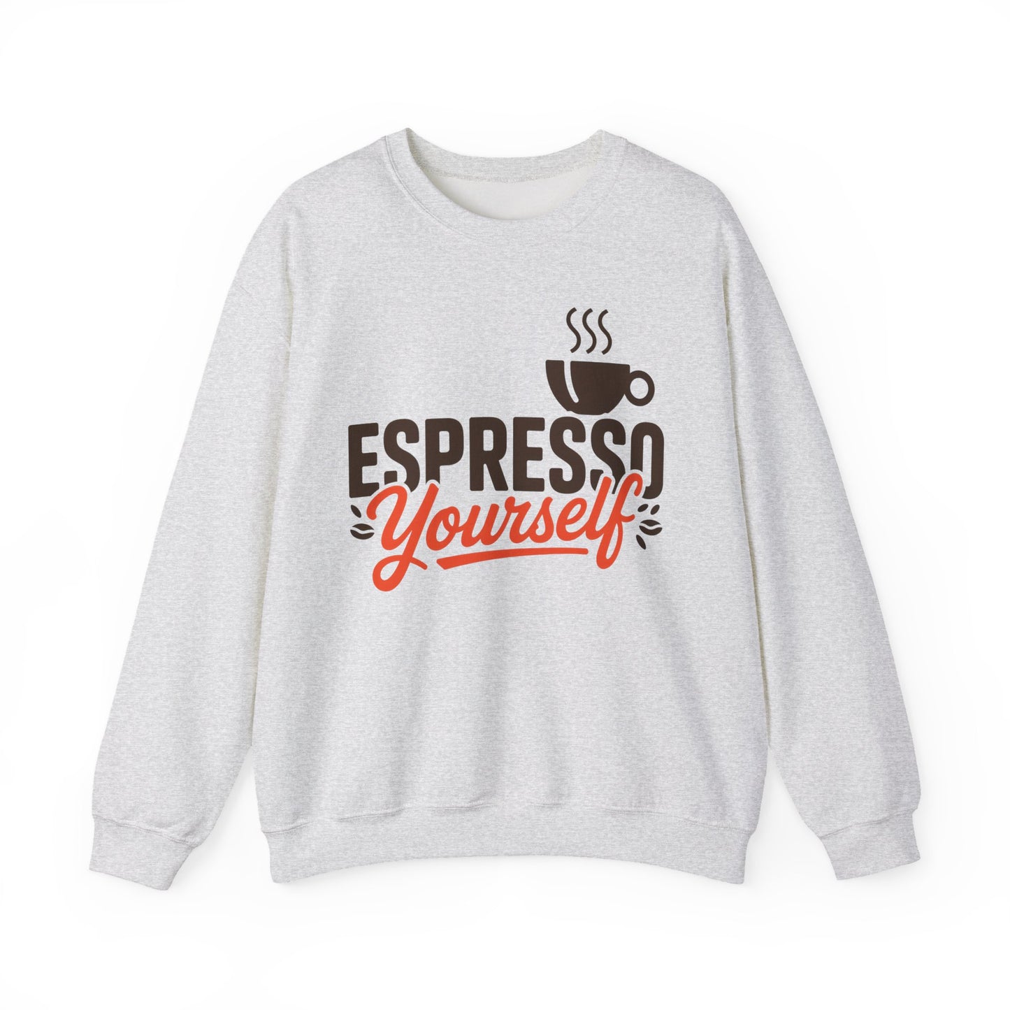 Men's Heavy Blend™ Crewneck Sweatshirt, Espresso Yourself Sweatshirt, Funny Coffee Lover Mens Crewneck, Cafe Lover Gift