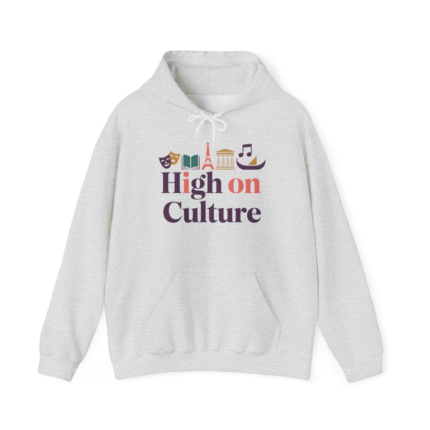 Womens Heavy Blend™ Hooded Sweatshirt, High on Culture Womens Hoodie, Cozy Cultural Graphic Hoodie