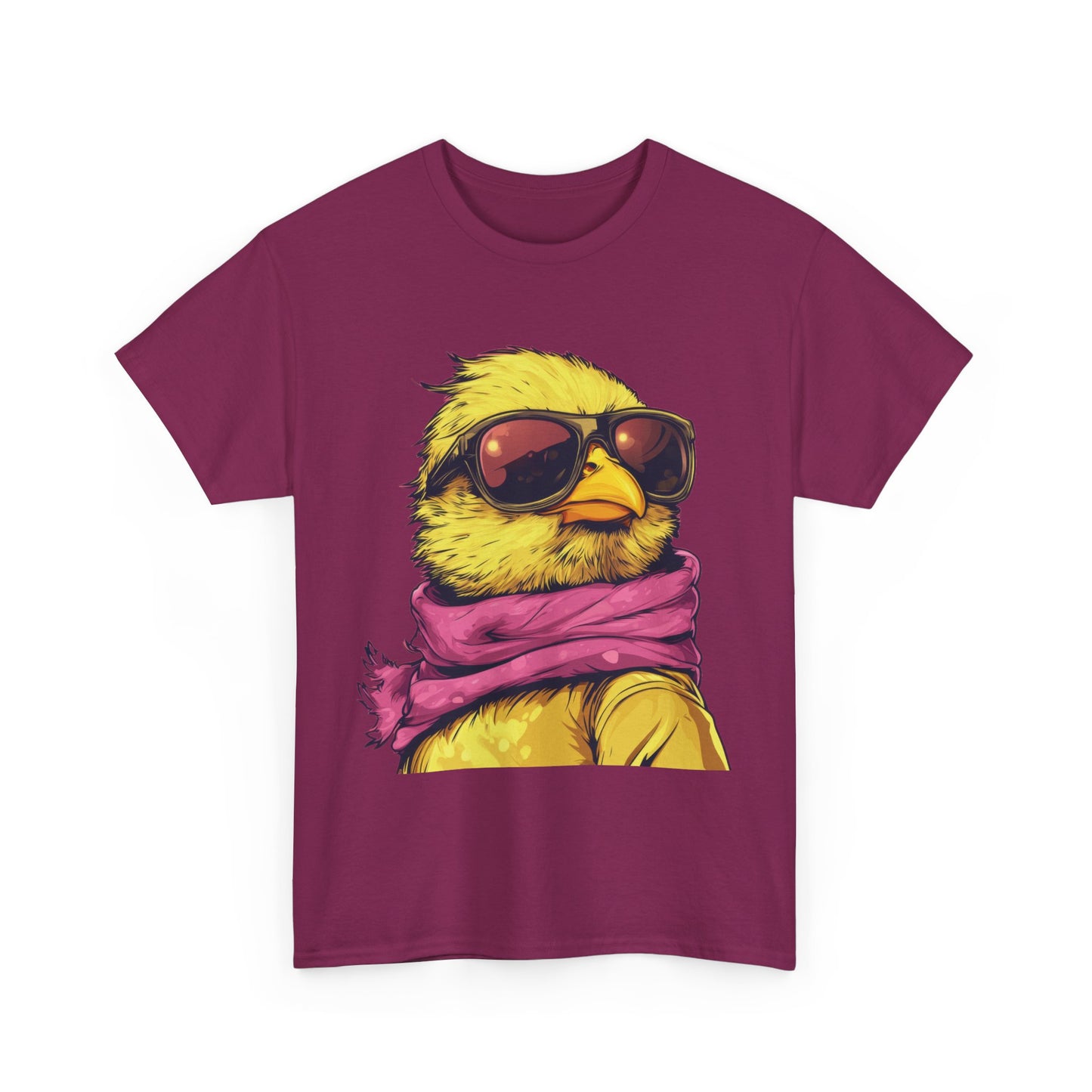 Chic Cool Chick T-Shirt, Unisex Heavy Tee, Funny Animal Tee, Trend Chick Graphic T-Shirt Gift