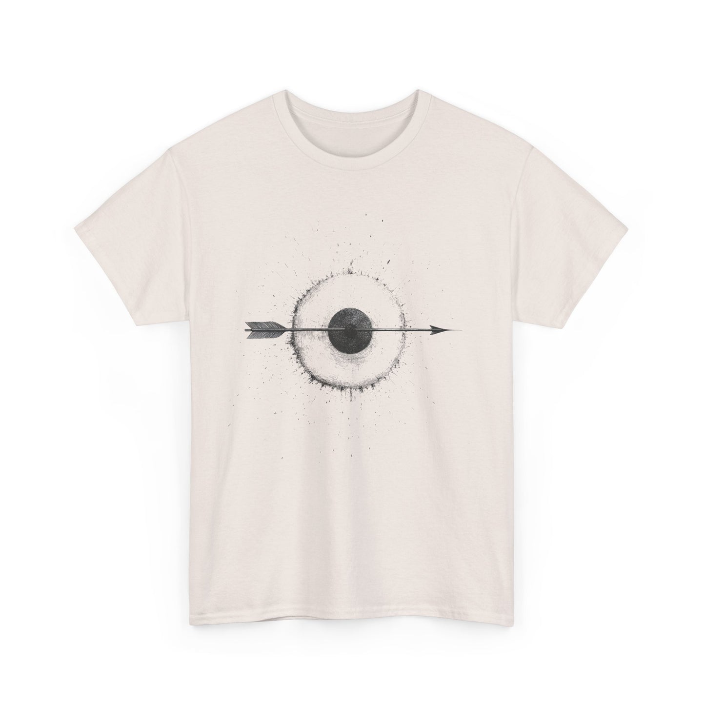 Artistic Arrow Graphic Unisex Cotton Tee, Motivational Shirt, Casual Wear, Gift for Him/Her, Trendy Fashion
