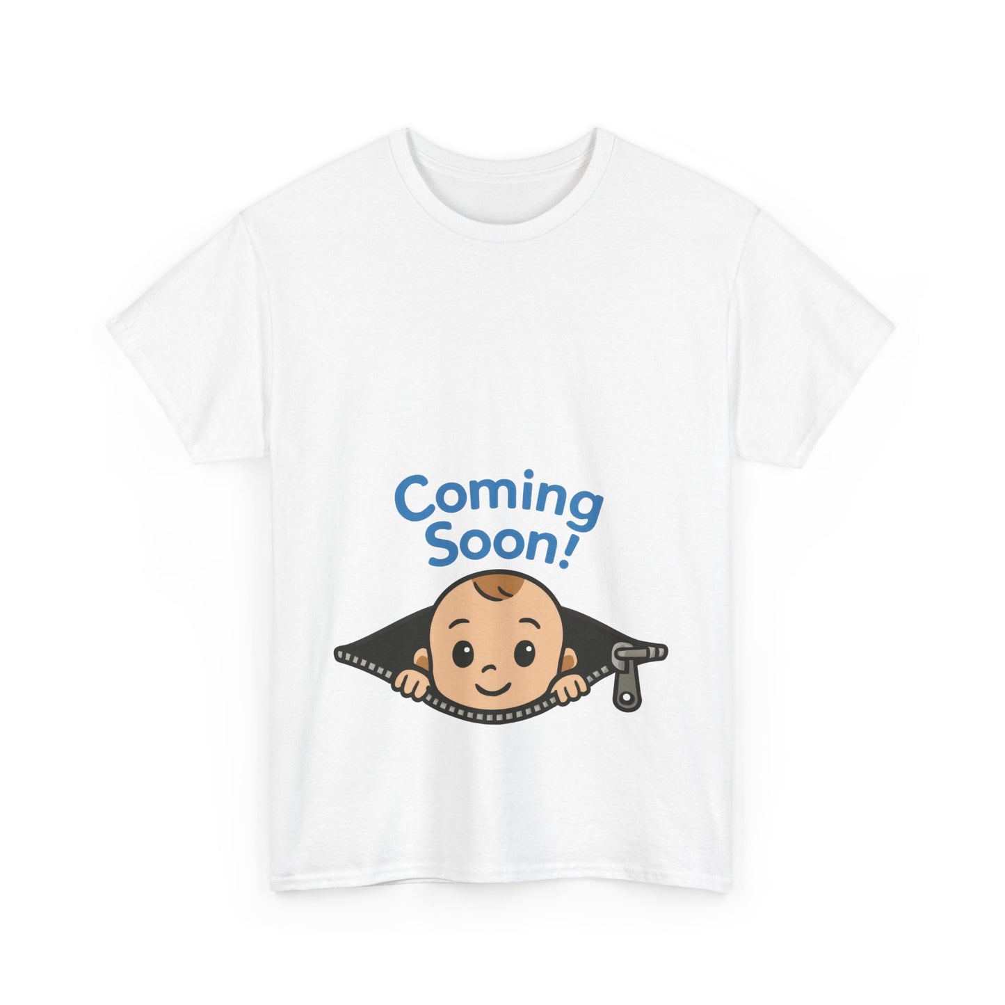 Coming Soon Maternity Tee, Cute Baby Boy Pregnancy Announcement Tee, Funny Expecting Mom Gift, Gender Reveal Tee, Baby Shower Top