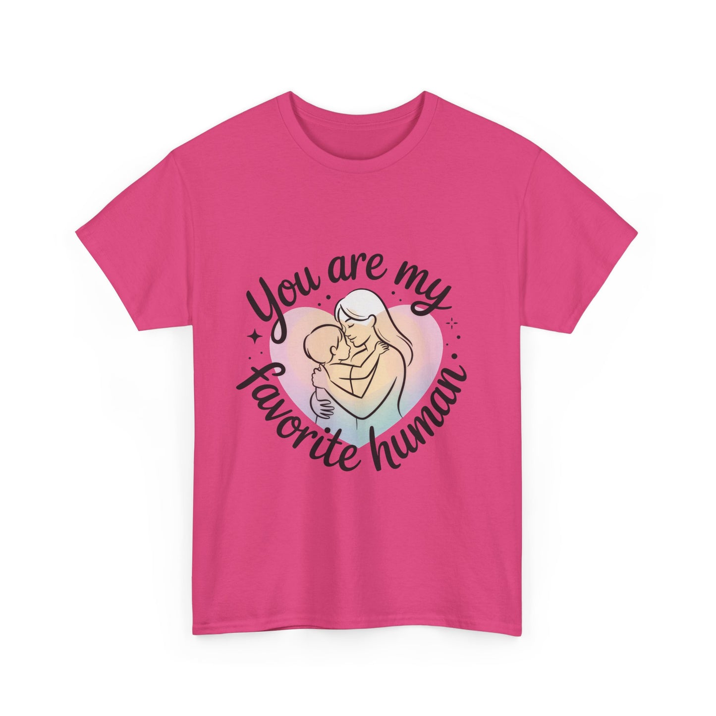 You Are My Favorite Human T-Shirt, Cute Mother and Child Shirt, Gift for Mom or Baby Shower, Mother's Day Gift