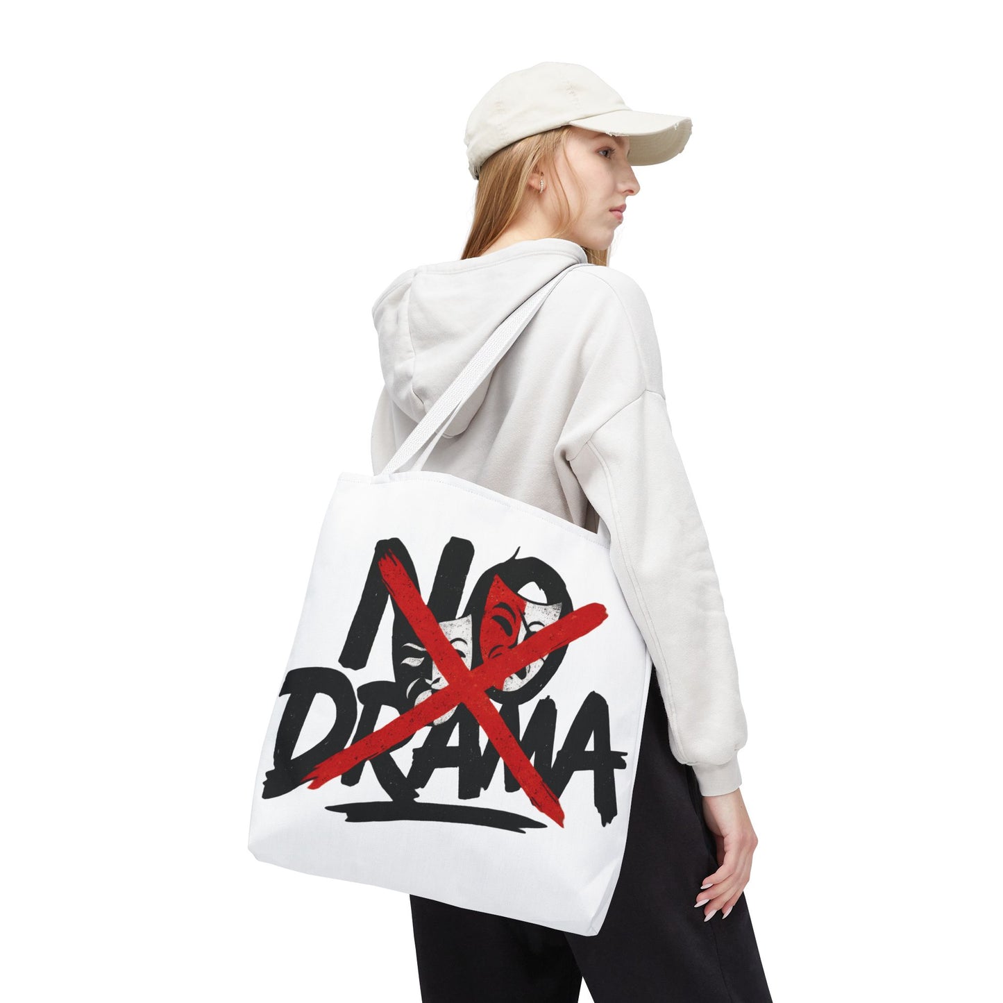 No Drama Tote Bag, Stylish Canvas Bag for Everyday Use, Perfect Gift for Friends, Beach Days, Shopping, and Travel, Large Tote Bag