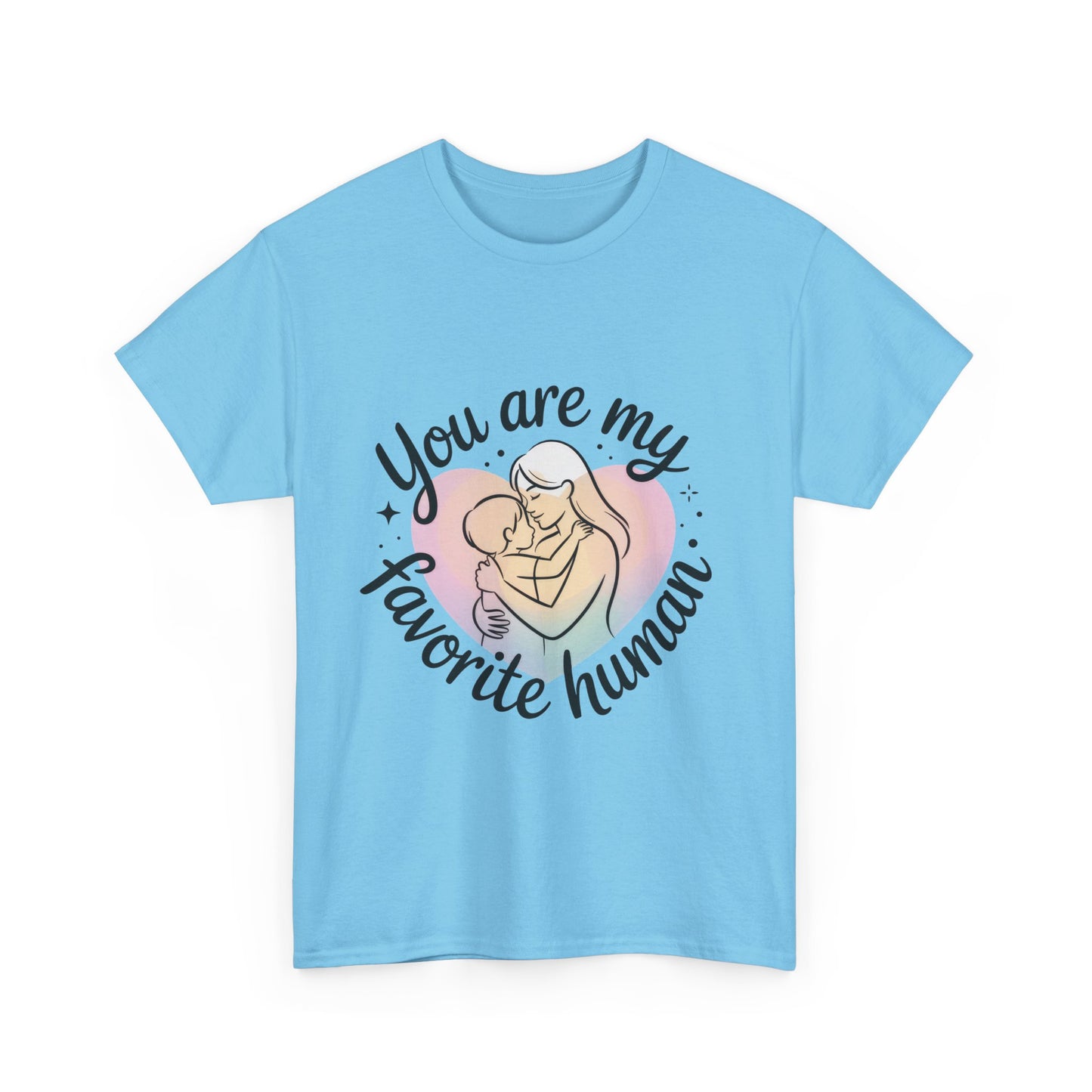 You Are My Favorite Human T-Shirt, Cute Mother and Child Shirt, Gift for Mom or Baby Shower, Mother's Day Gift