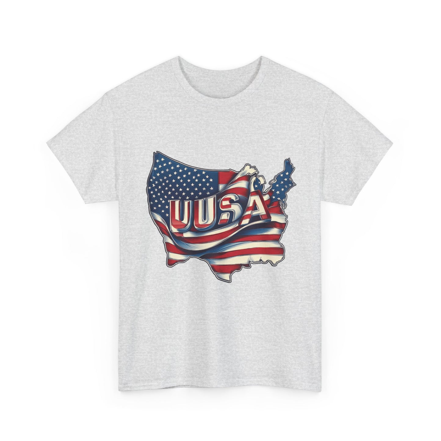 Patriotic Unisex Tee - USA Flag Design, Perfect for Independence Day, 4th of July, Gifts, Casual Wear, Festival