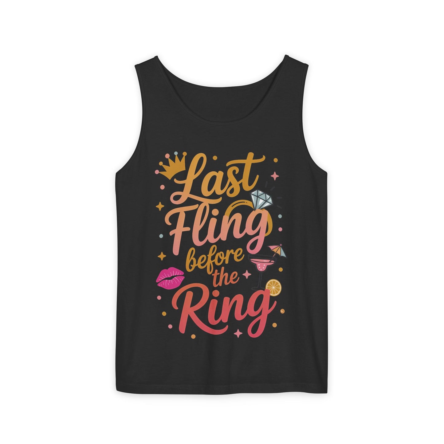 Last Fling Before the Ring T-Shirt, Bachelorette Party Tee, Bridesmaid Wedding Tee, Hen Party Shirts, Bridal Shower, Bridesmaids Gift