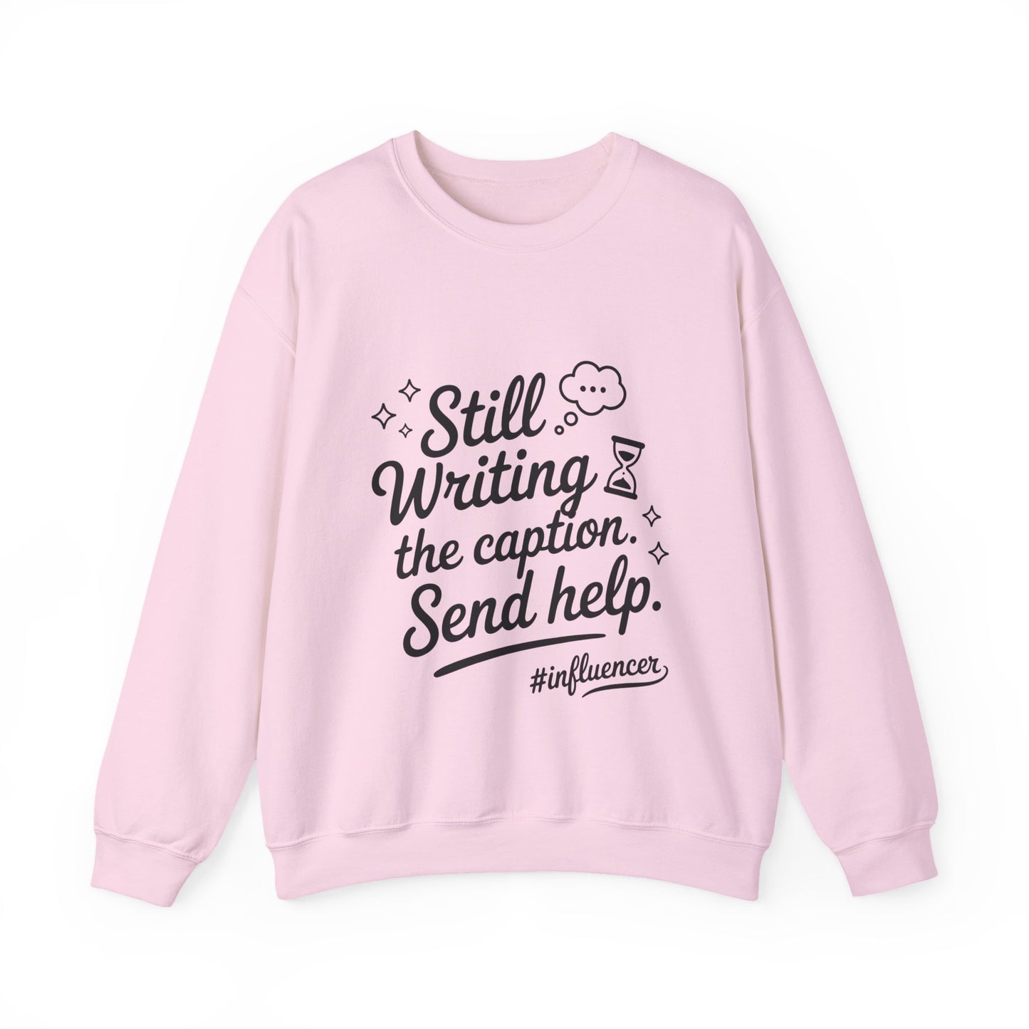 Funny Influencer Womens Sweatshirt, Cozy Oversized Crewneck, Social Media Humor Gift, Influencer Sweatshirt for Writers, social media gift