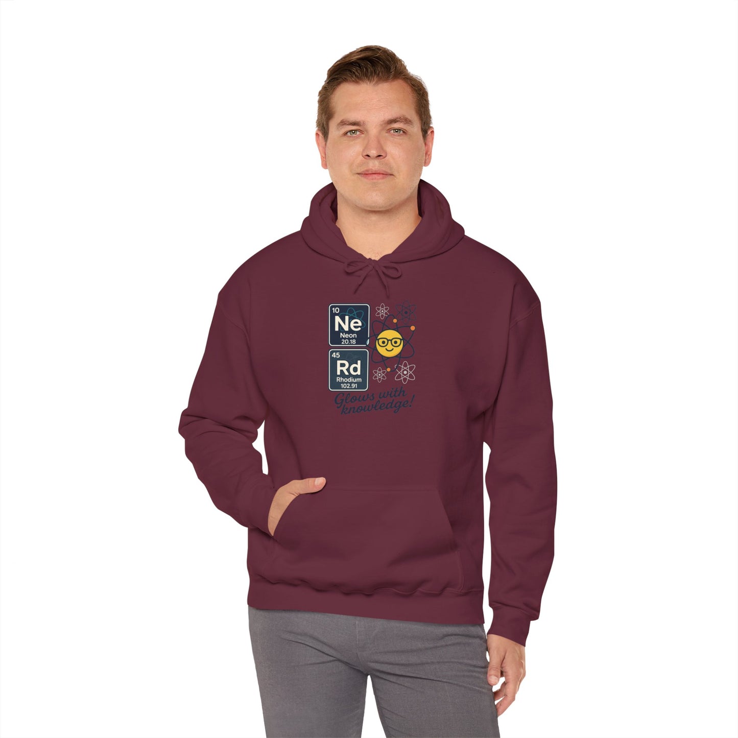 Nerd Science Hoodie for Men, Funny Science Sweatshirt, Periodic Table Hoodie, Geeky Gift, Perfect for Holidays & Science Lovers