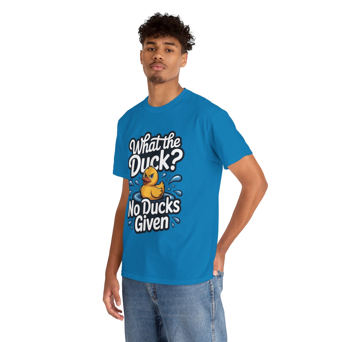 Funny Duck Shirt - No Ducks Given Tee - What The Duck Mens T-Shirt - Sarcastic Rubber Duck Graphic - Humor Gift For Him