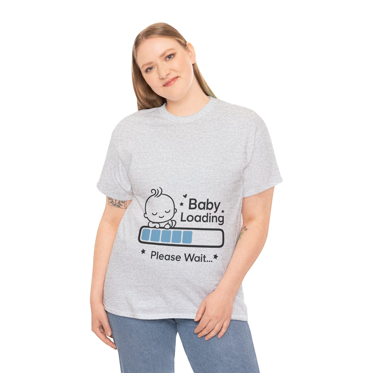 Baby Loading Maternity T-Shirt, Funny Pregnancy Announcement Tee, Mom To Be Gift, Expecting Baby Tee, Pregnancy Reveal Top, Baby Shower Gift