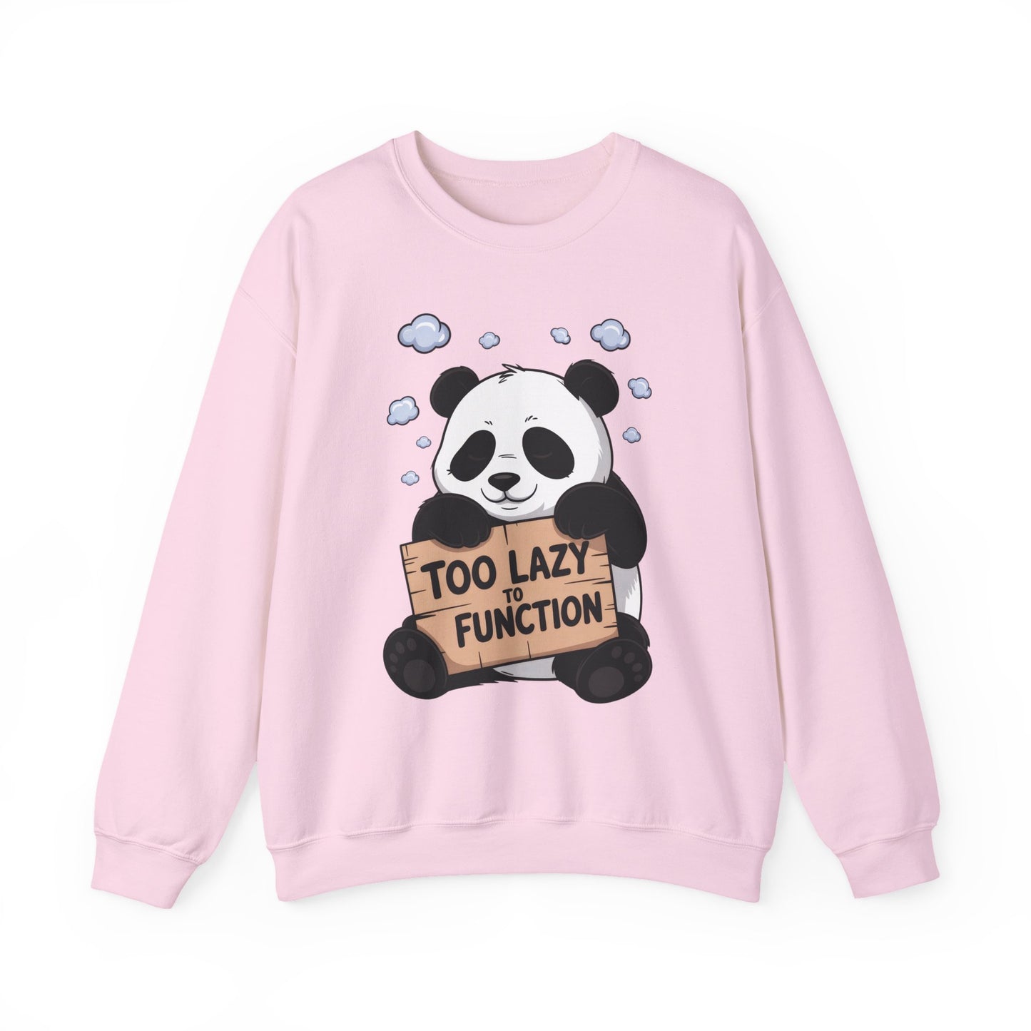 Panda Lazy Crewneck Sweatshirt - Funny Gift for Relaxation, Cute Animal Apparel for Cozy Days, Perfect for Fall and Winter