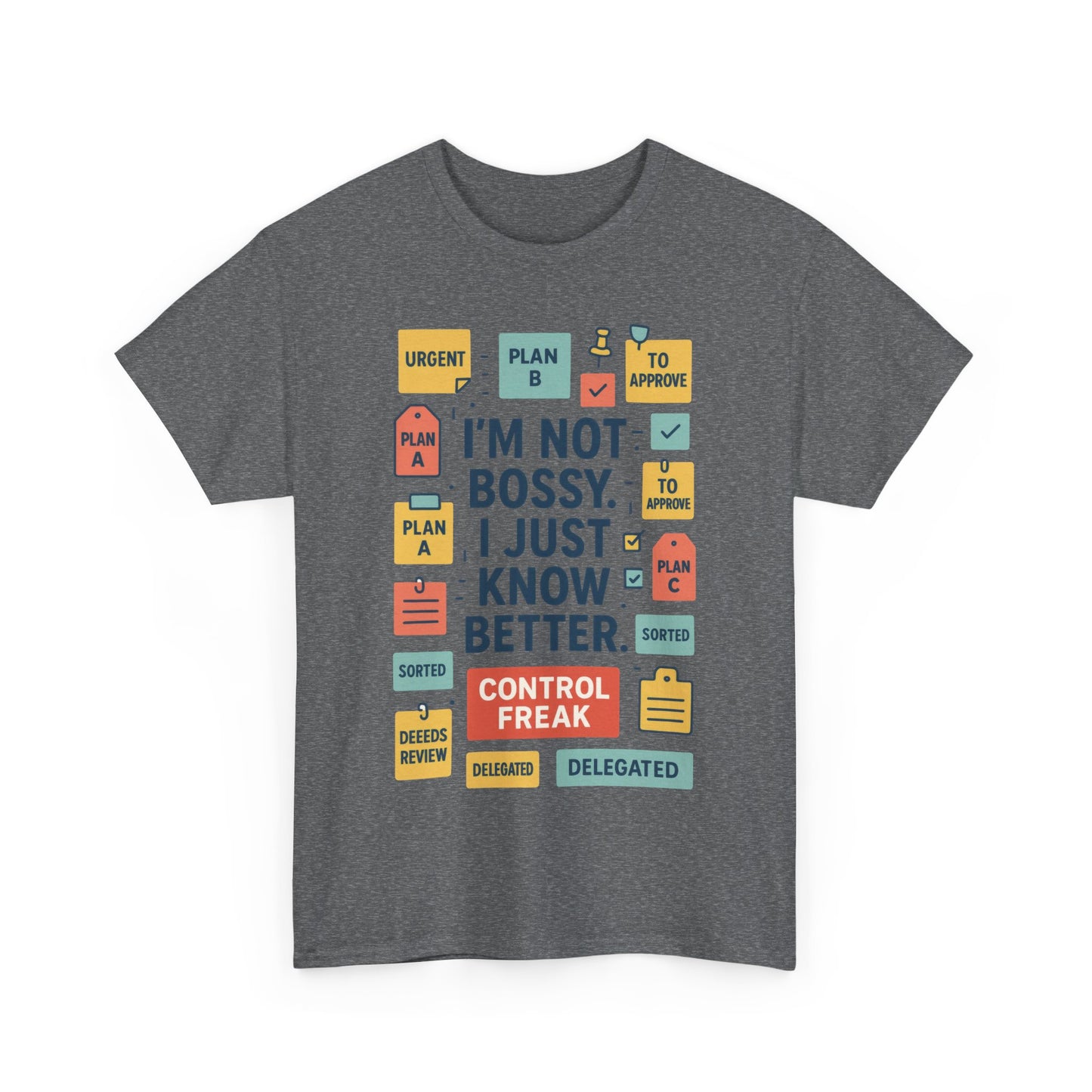 Funny Men's Control Freak T-Shirt, Perfect for Bossy Friends, Gift for Leaders, Fun Office Humor, Sarcastic Productivity Tee for Him