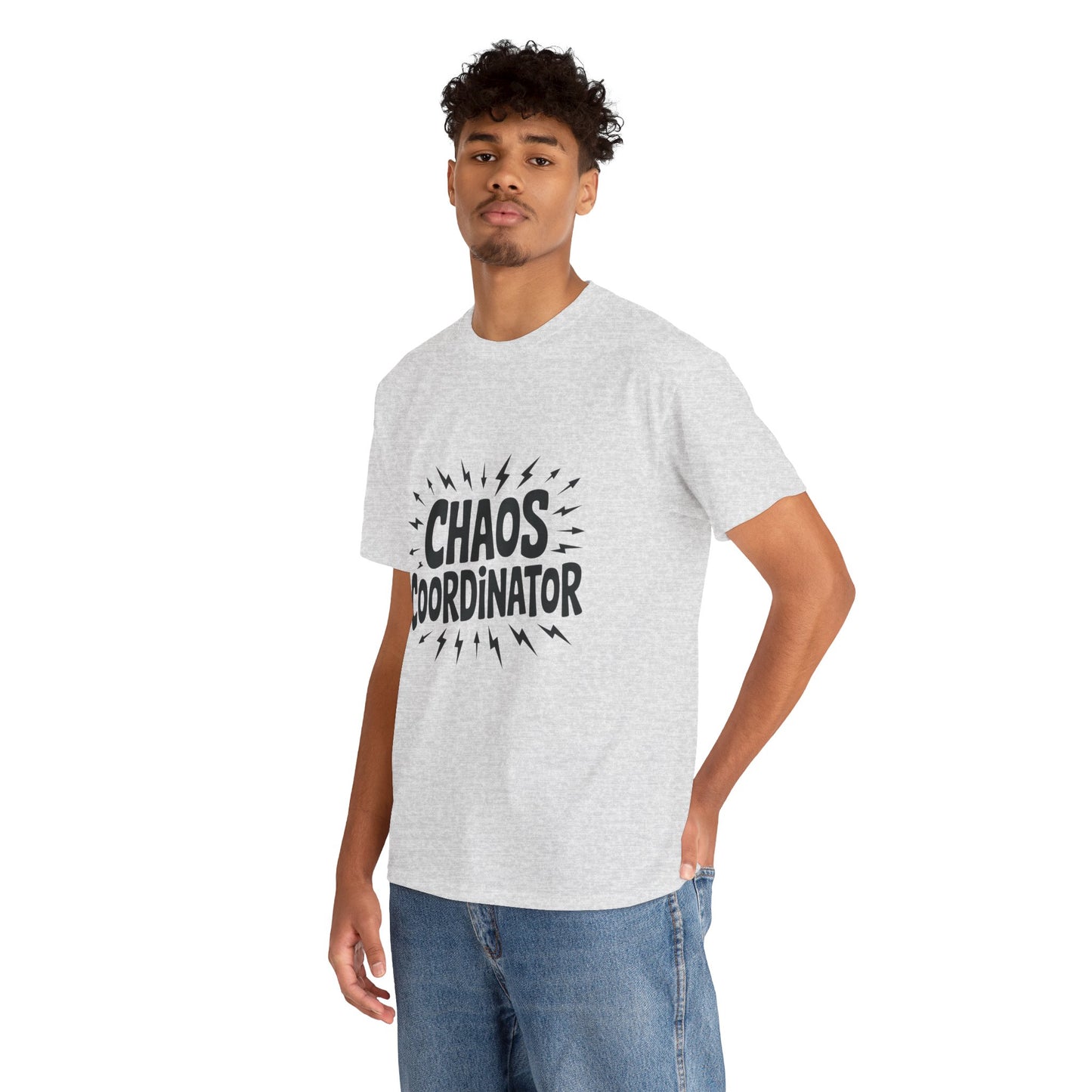 Chaos Coordinator Heavy Cotton Men's Tee, Fun T-Shirt, Gift for Organizers, Humor Tee, Men's Casual Wear